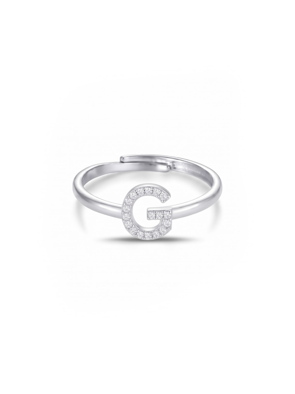 Initial Letters Ring Dilvdò Gold White