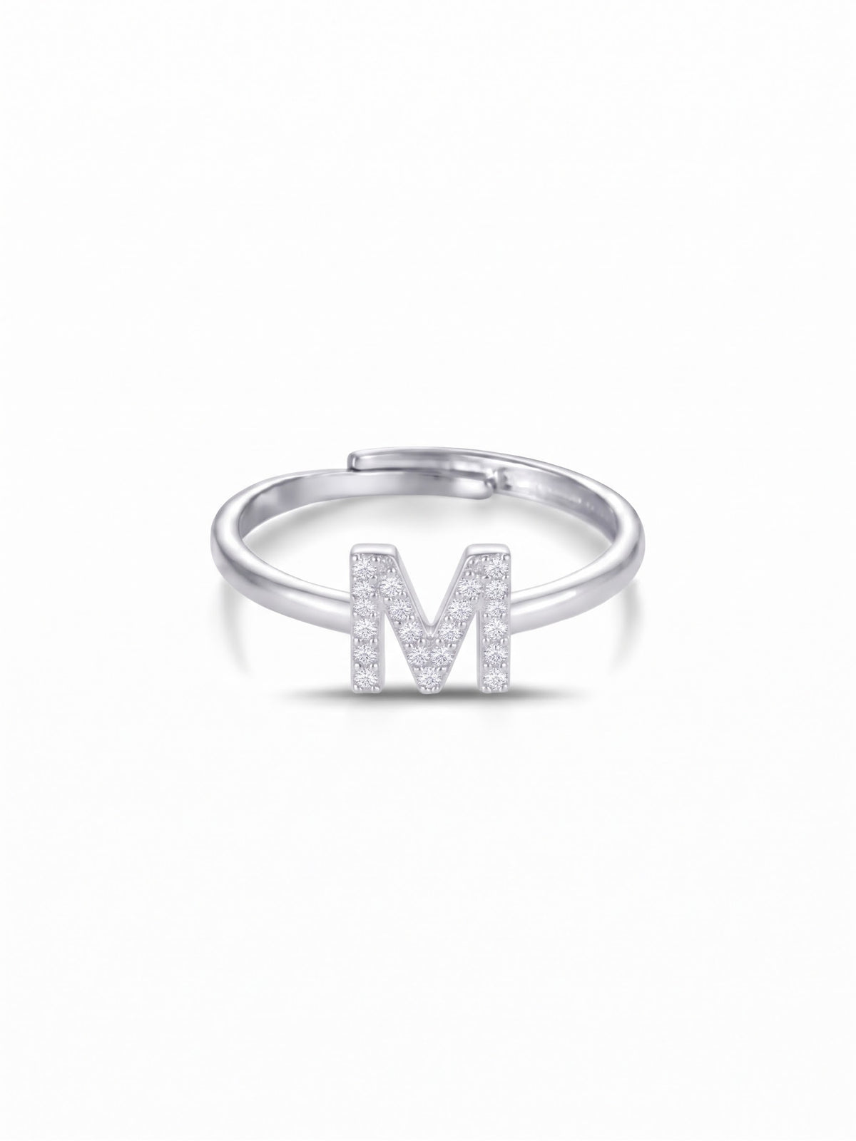 Initial Letters Ring Dilvdò Silver White