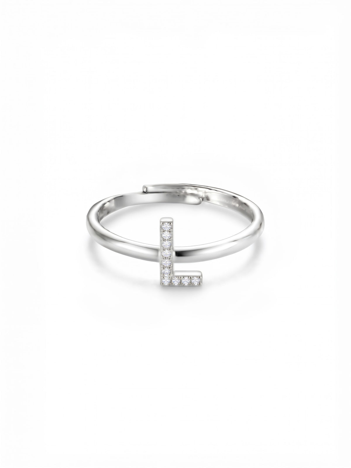 Initial Letters Ring Dilvdò Silver White
