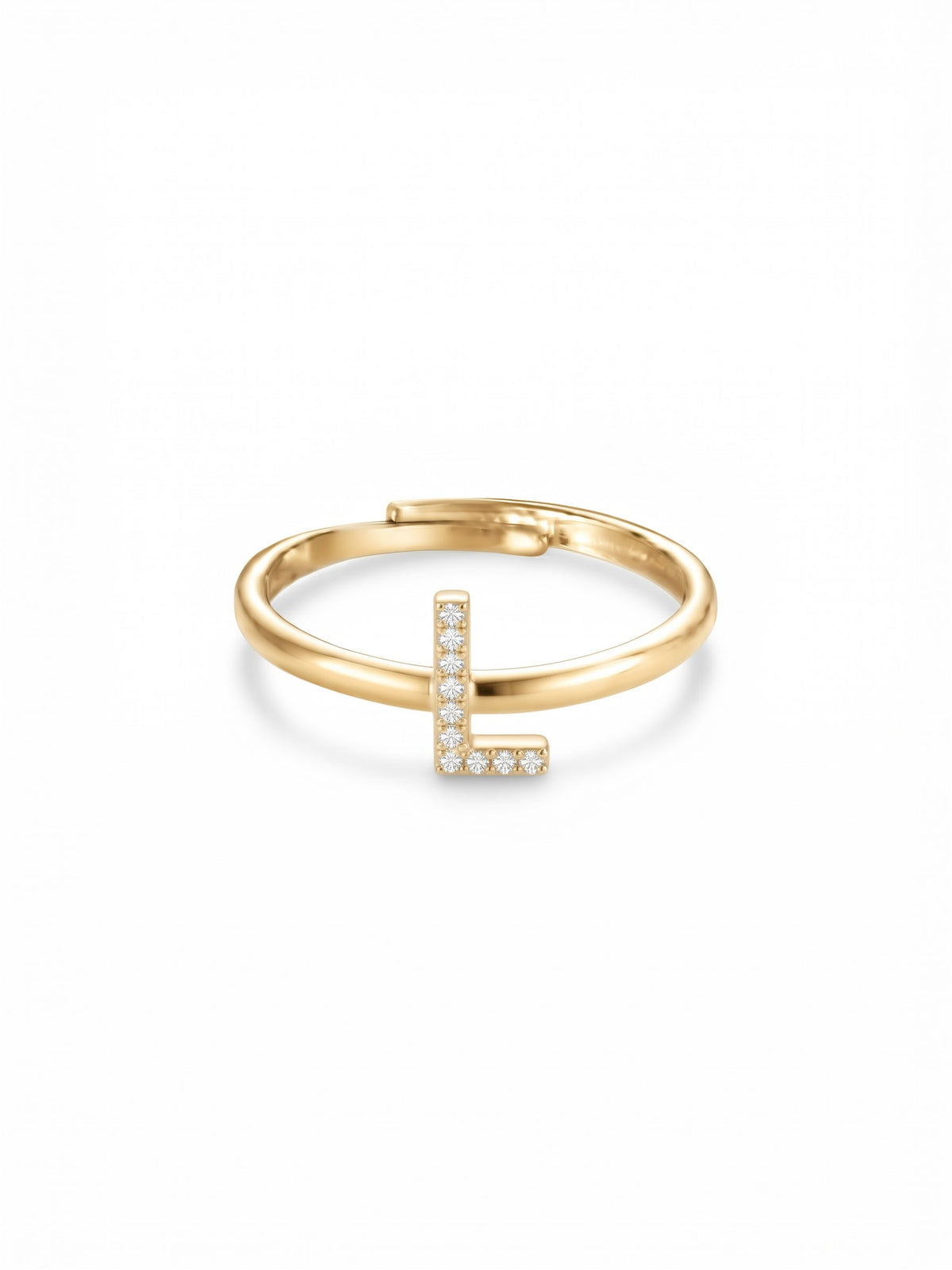 Initial Letters Ring Dilvdò Silver White