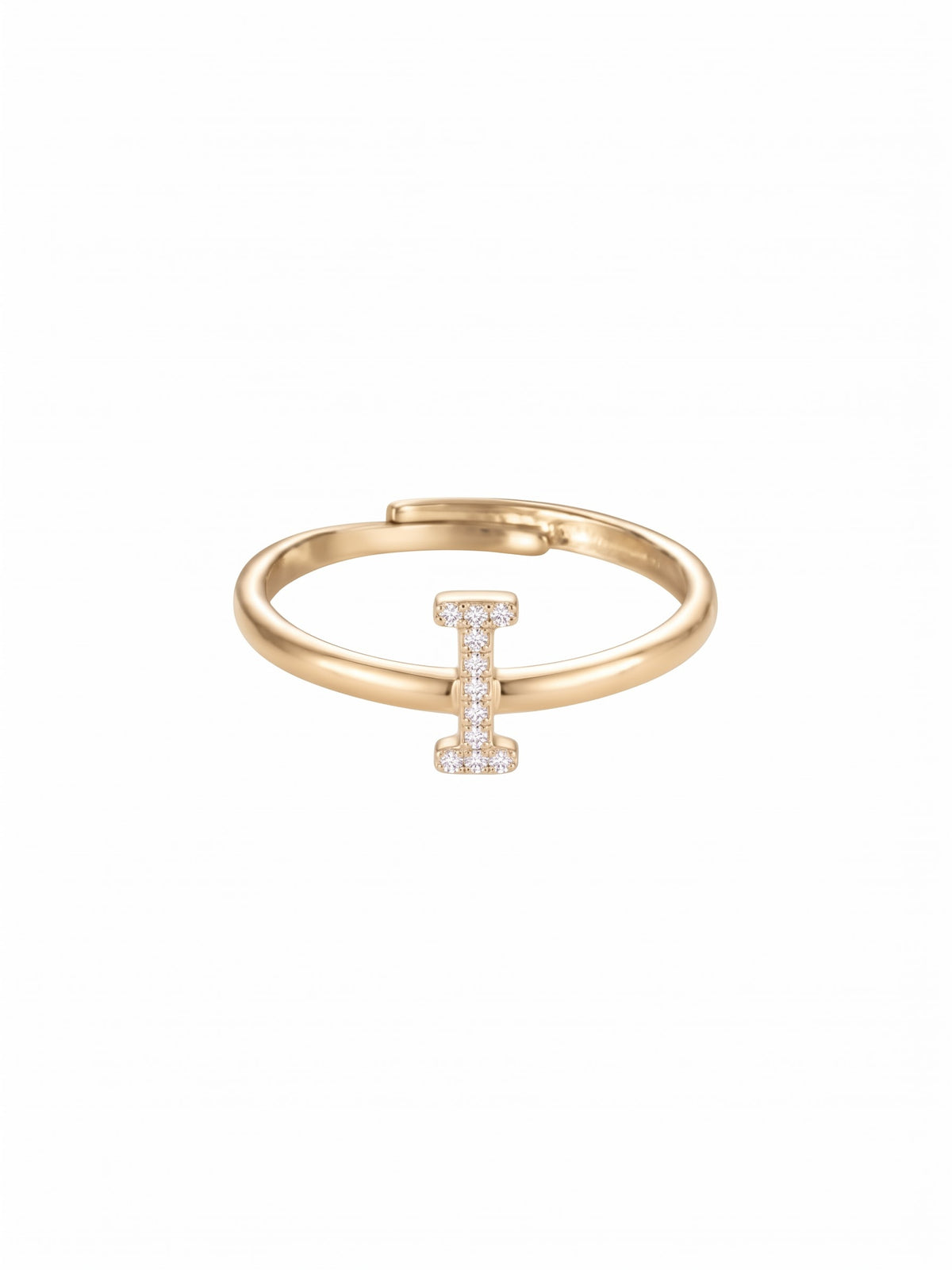 Initial Letters Ring Dilvdò Gold White