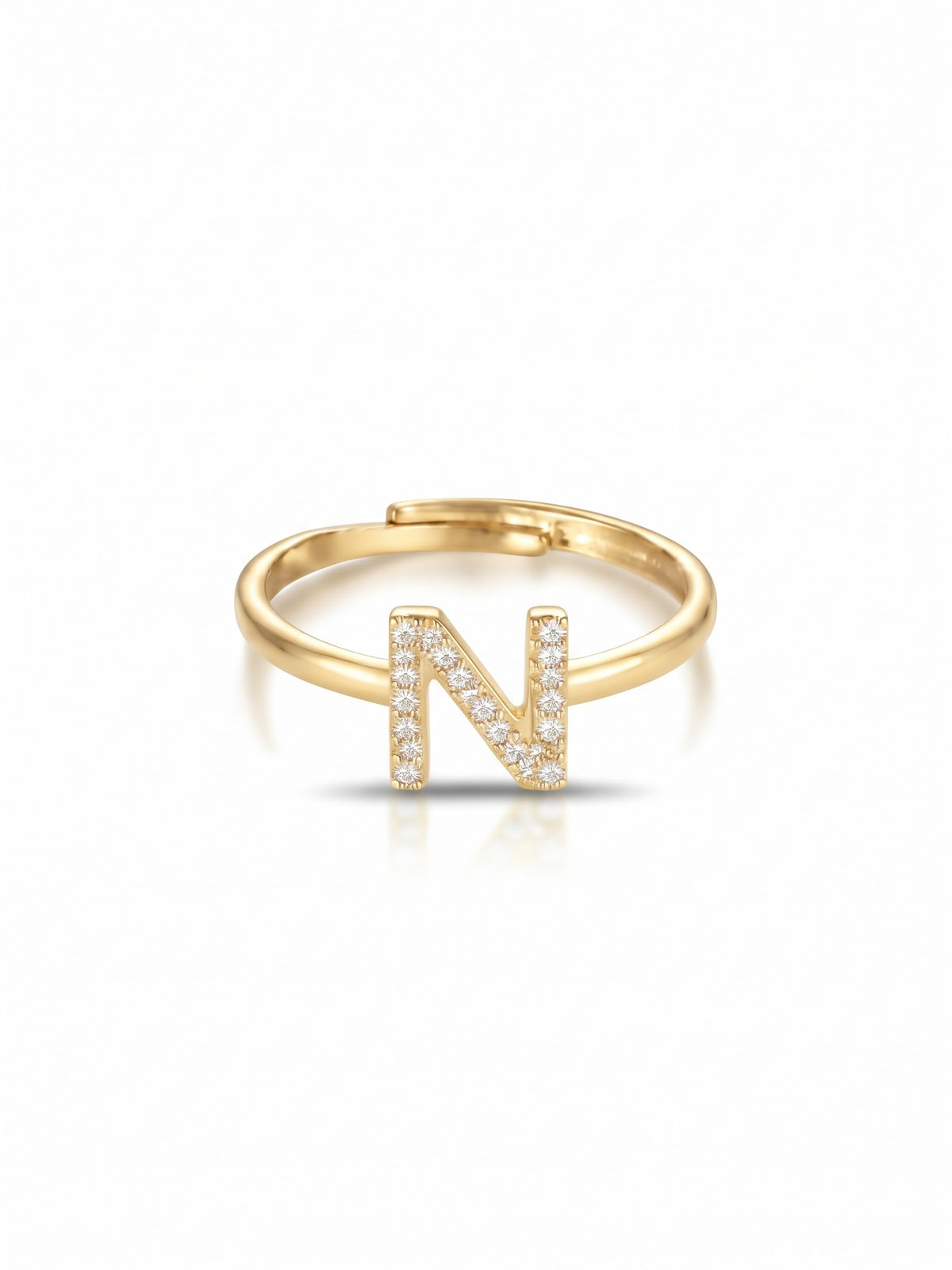 Initial Letters Ring Dilvdò Silver White