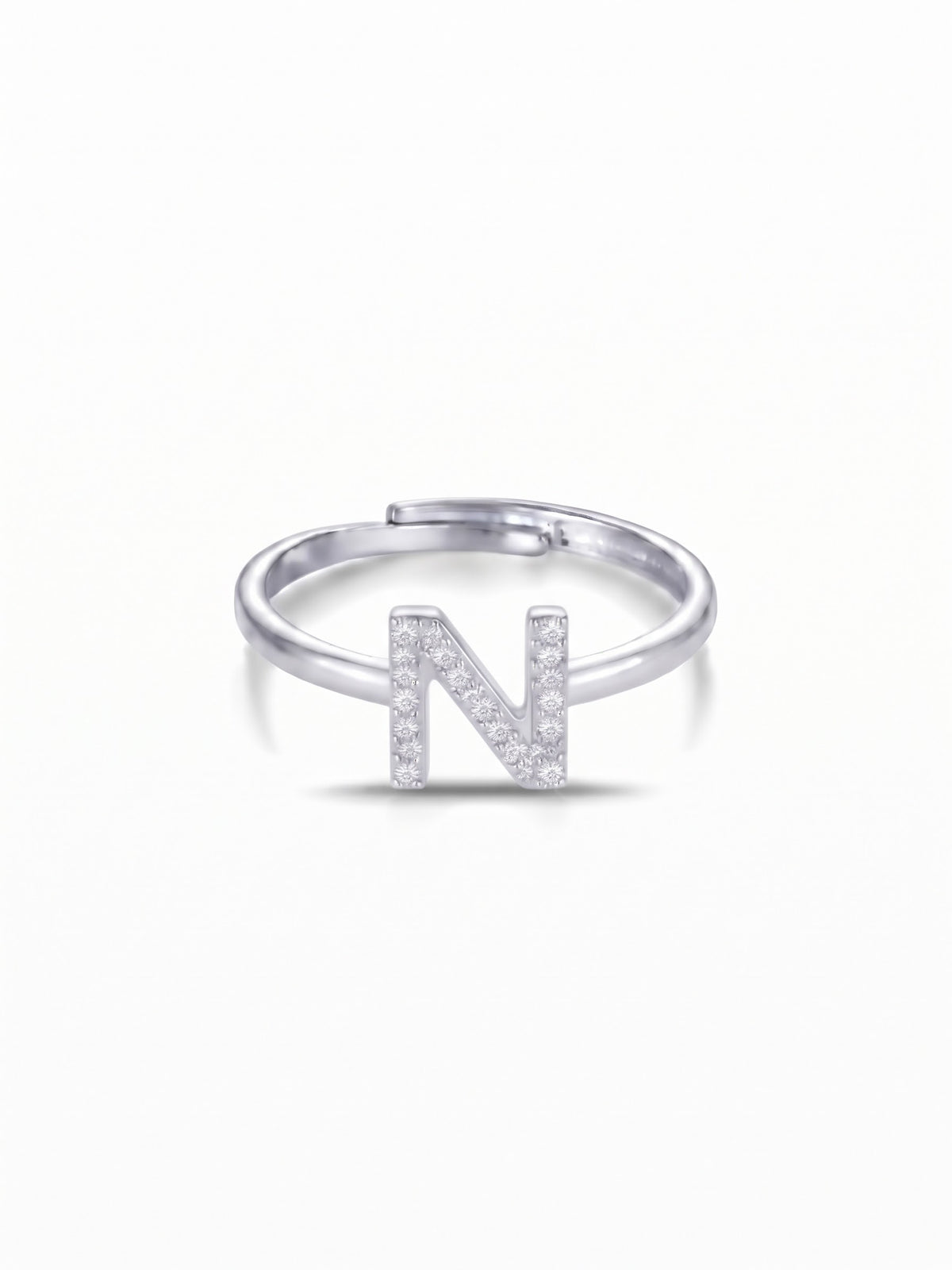 Initial Letters Ring Dilvdò Silver White