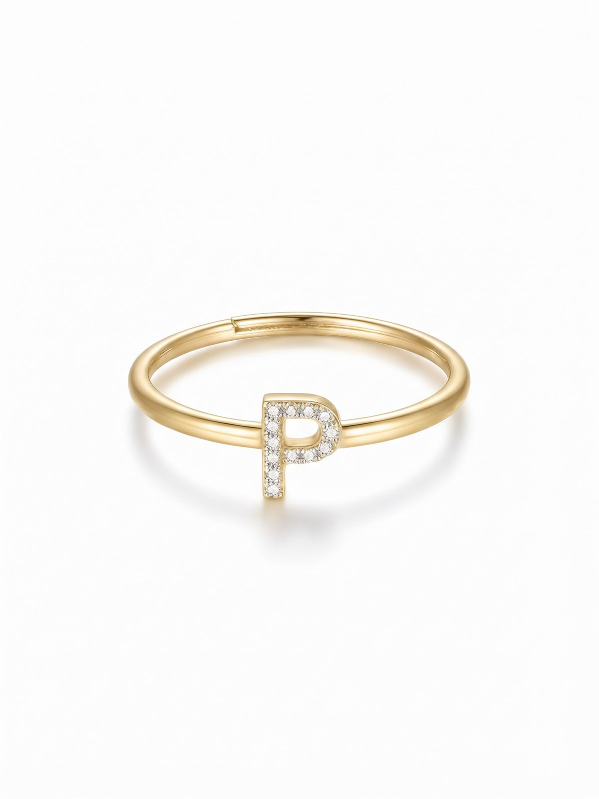 Initial Letters Ring Dilvdò Silver White