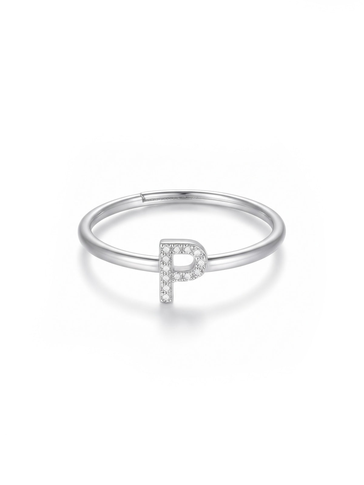 Initial Letters Ring Dilvdò Gold White