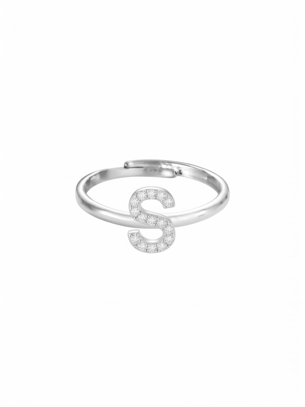 Initial Letters Ring Dilvdò Gold White