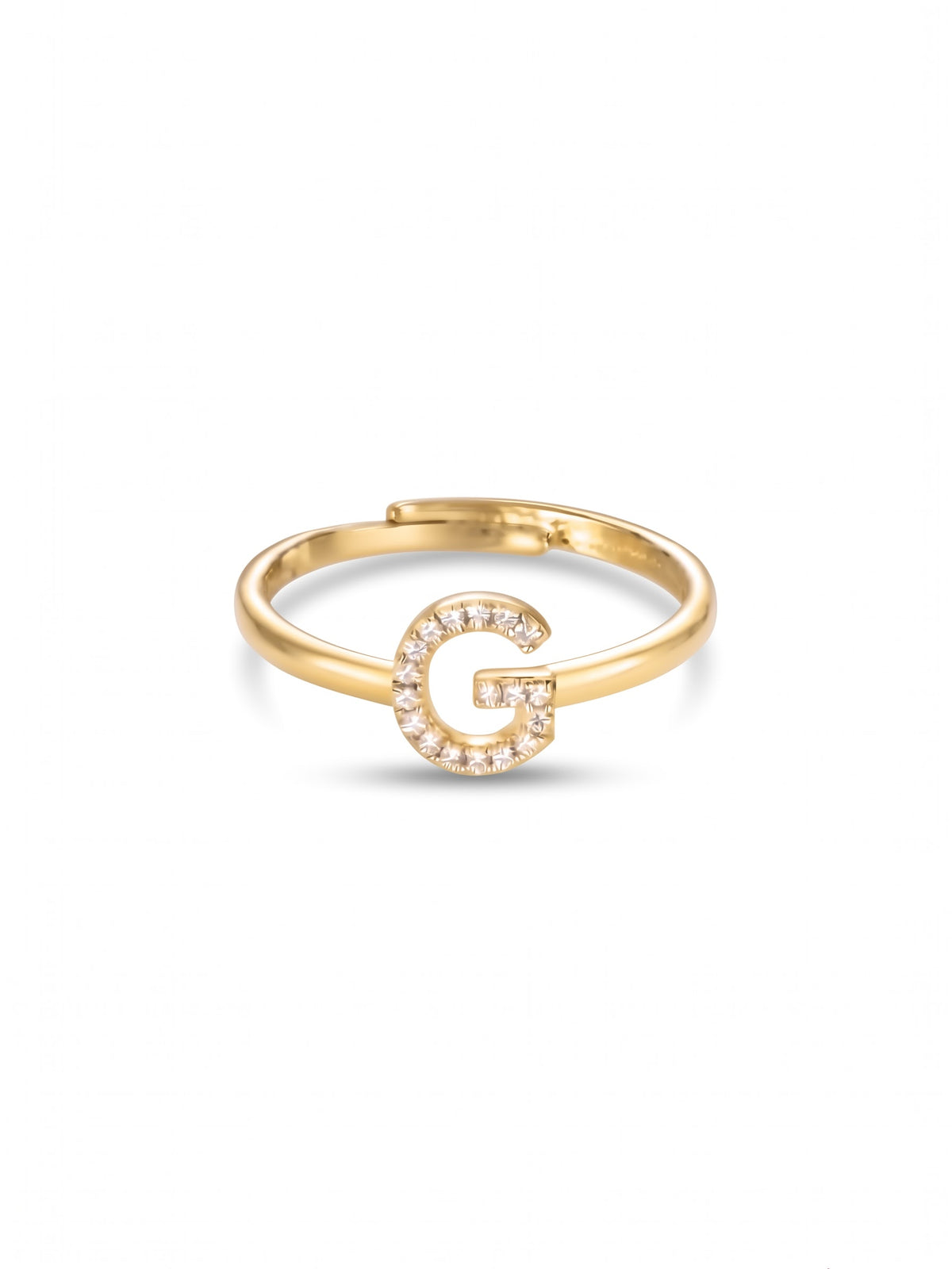 Initial Letters Ring Dilvdò Silver White