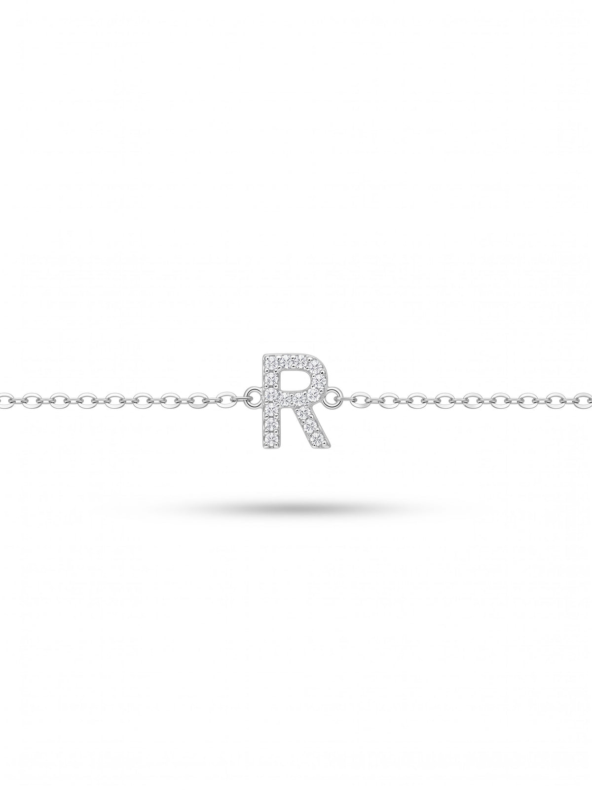 Initial Letters Bracelet Dilvdò Silver White