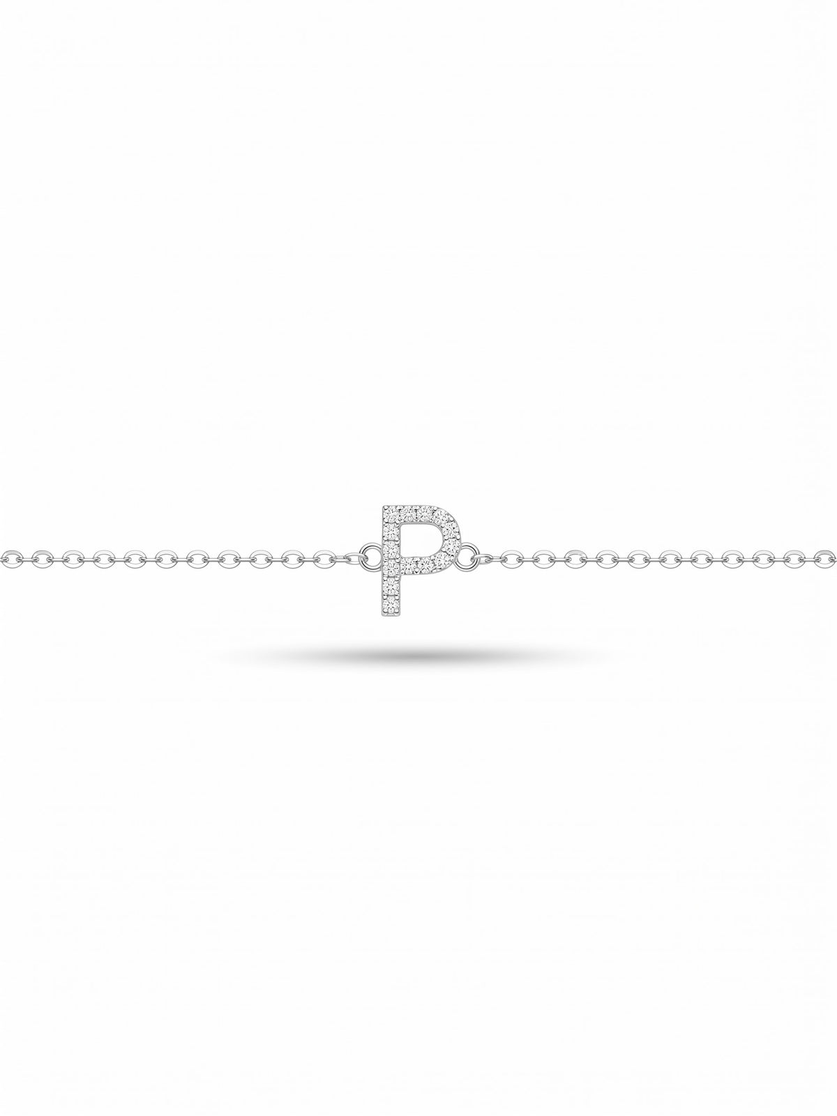 Initial Letters Bracelet Dilvdò Silver White