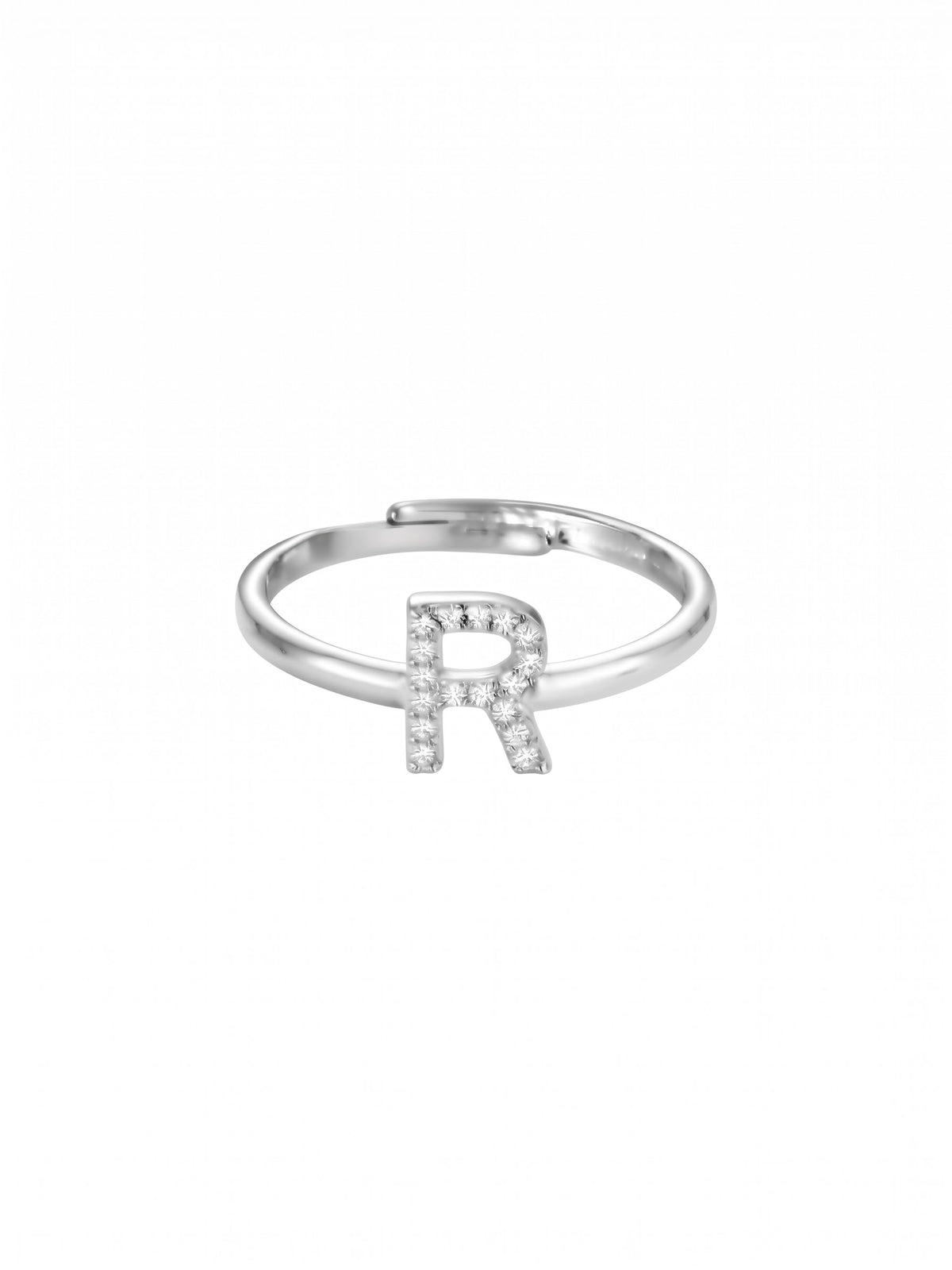 Initial Letters Ring Dilvdò Silver White