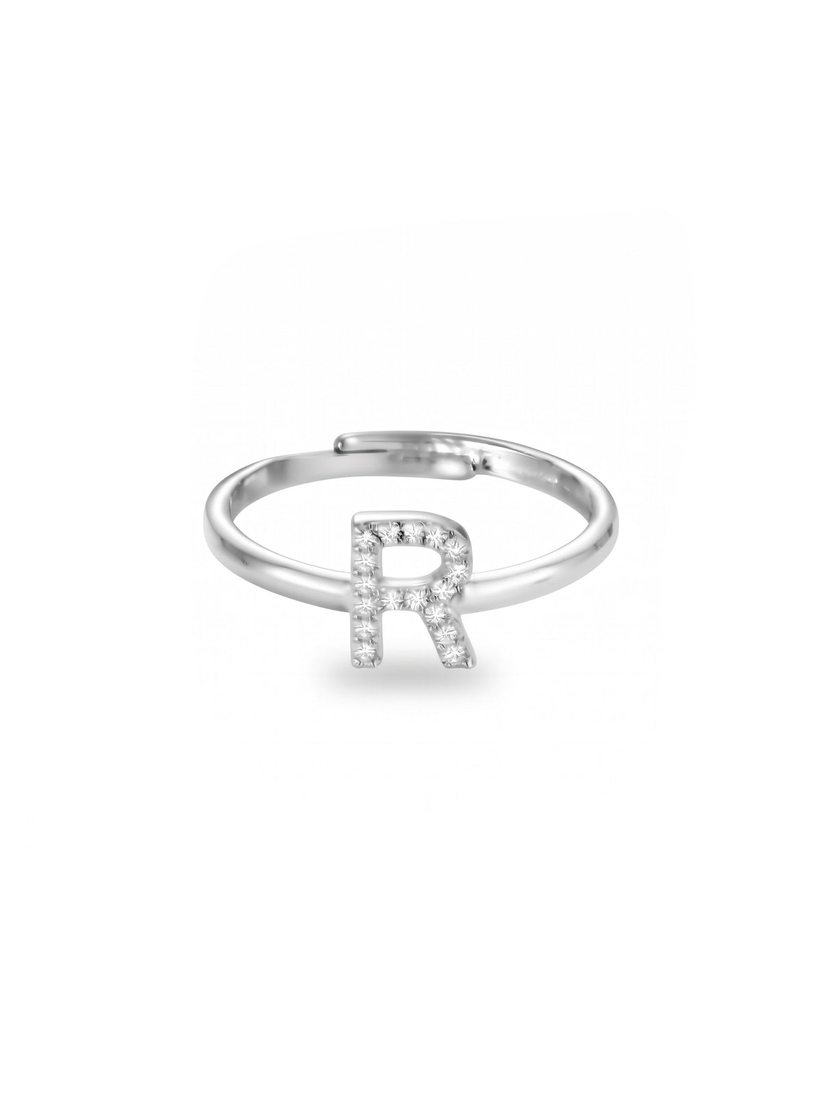 Initial Letters Ring Dilvdò Gold White