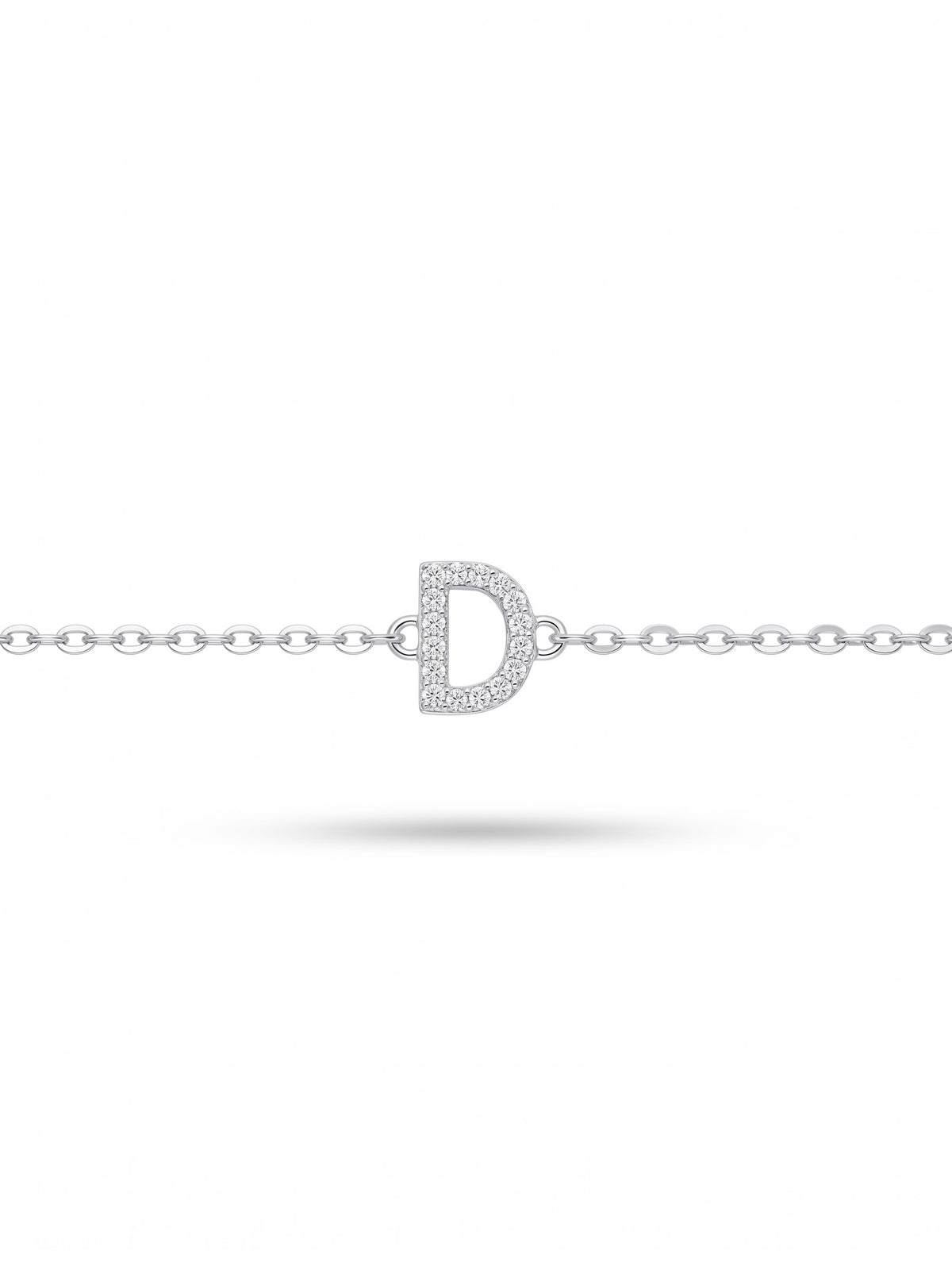 Initial Letters Bracelet Dilvdò Silver White