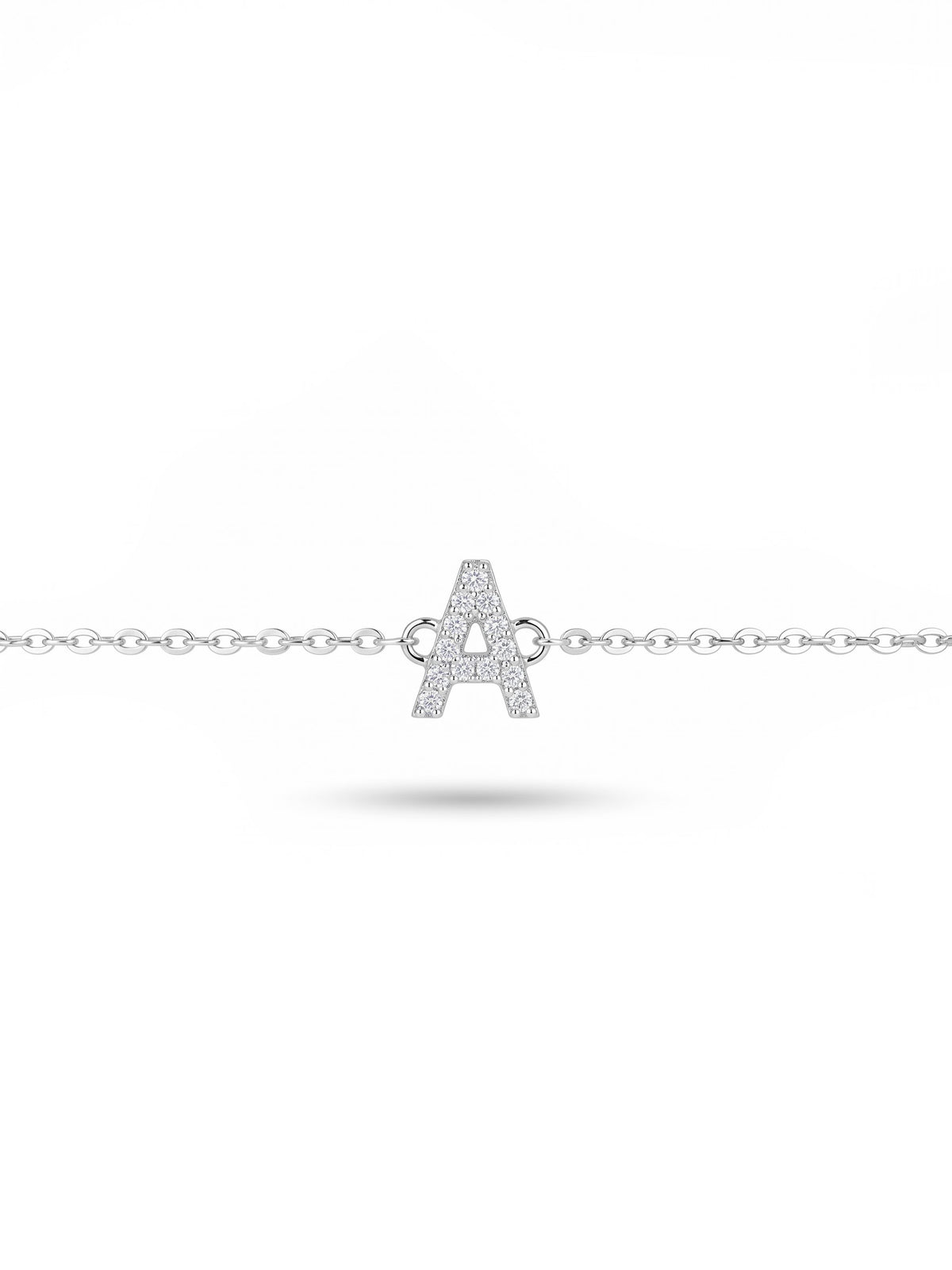 Initial Letters Bracelet Dilvdò Silver White