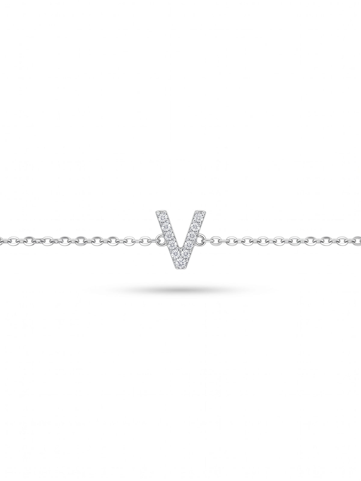 Initial Letters Bracelet Dilvdò Silver White