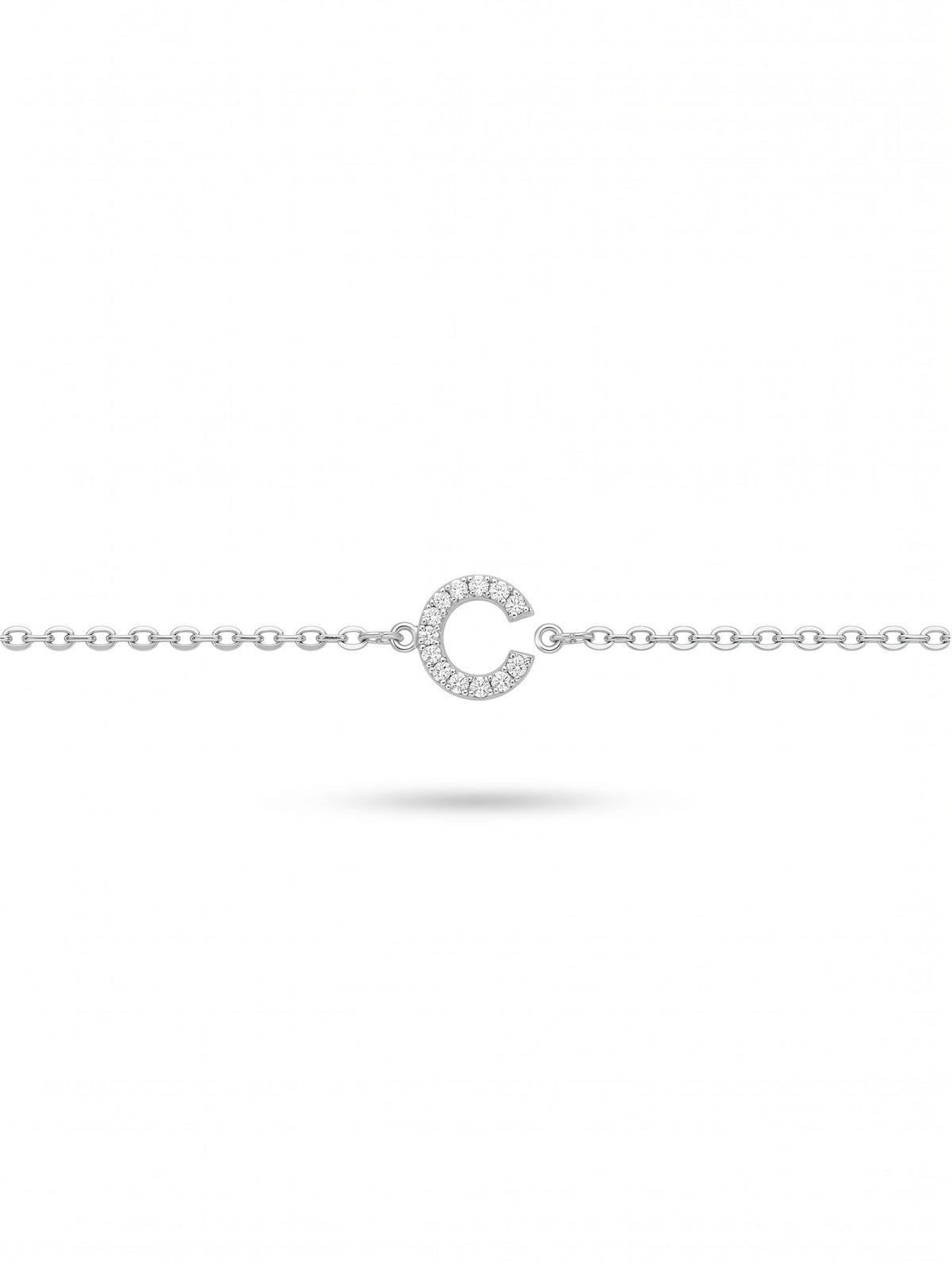 Initial Letters Bracelet Dilvdò Silver White