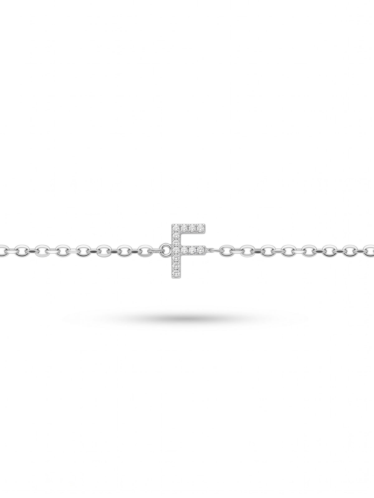 Initial Letters Bracelet Dilvdò Silver White