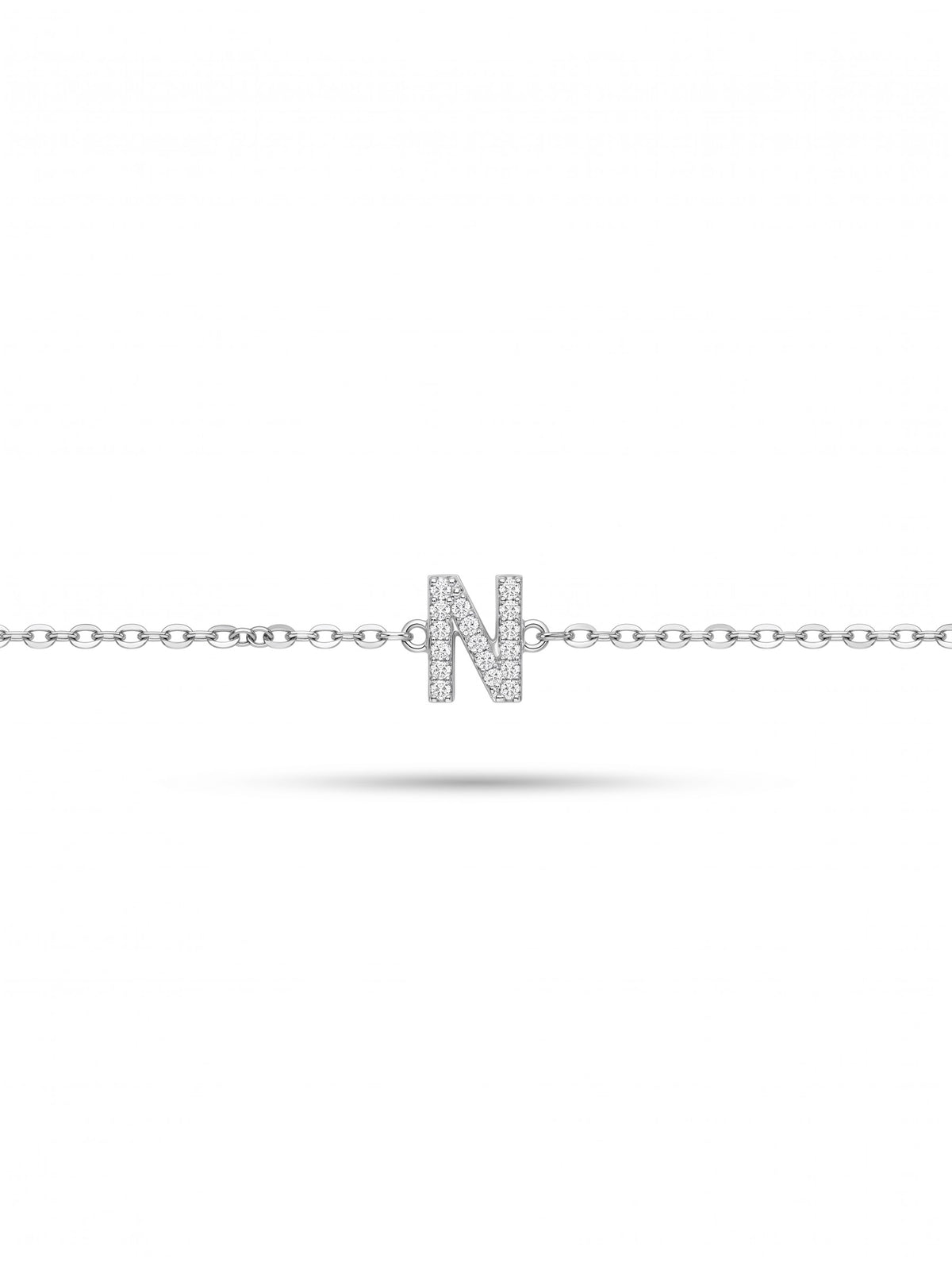 Initial Letters Bracelet Dilvdò Gold White