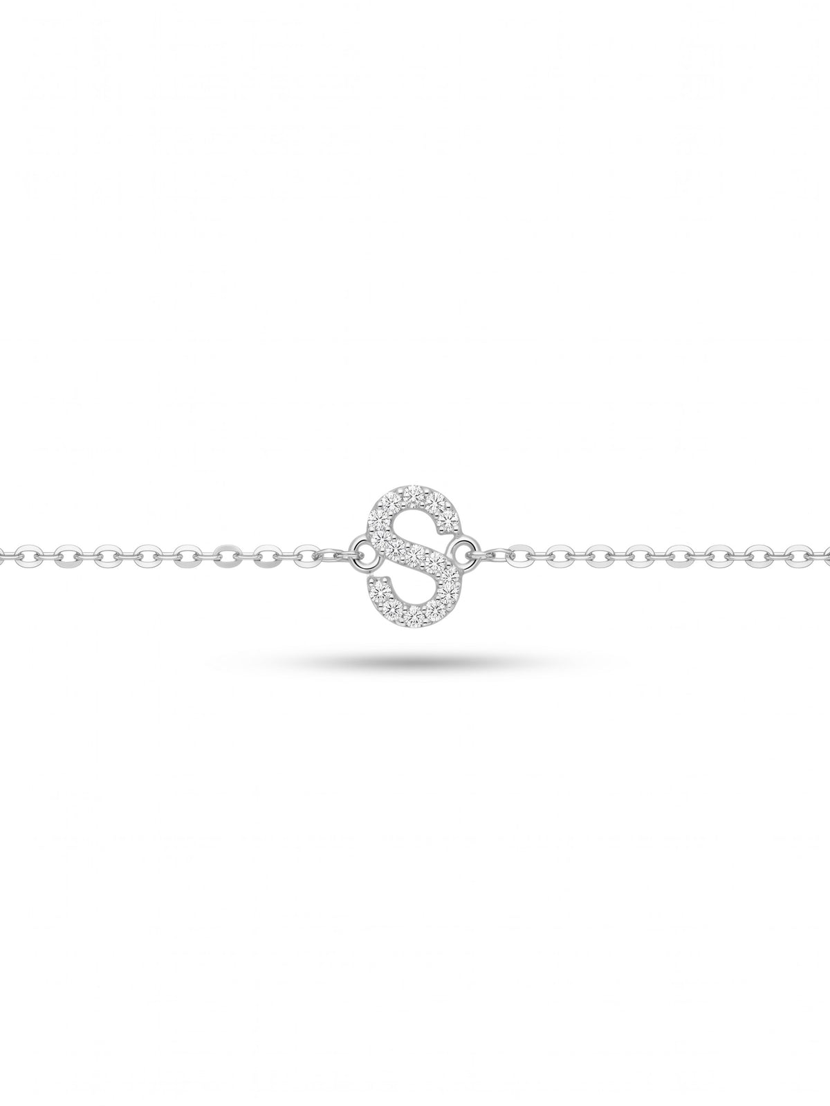 Initial Letters Bracelet Dilvdò Silver White