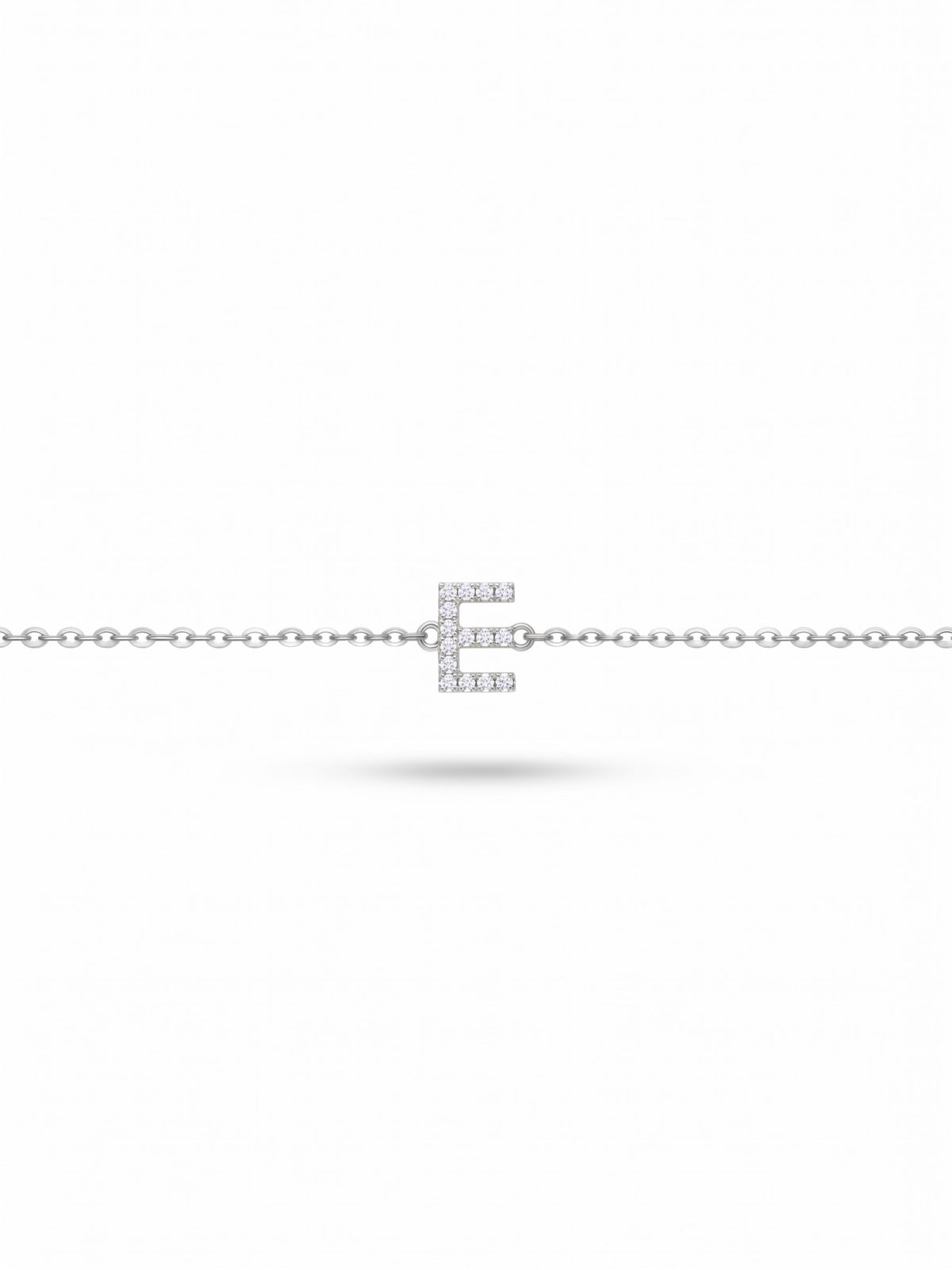 Initial Letters Bracelet Dilvdò Gold White
