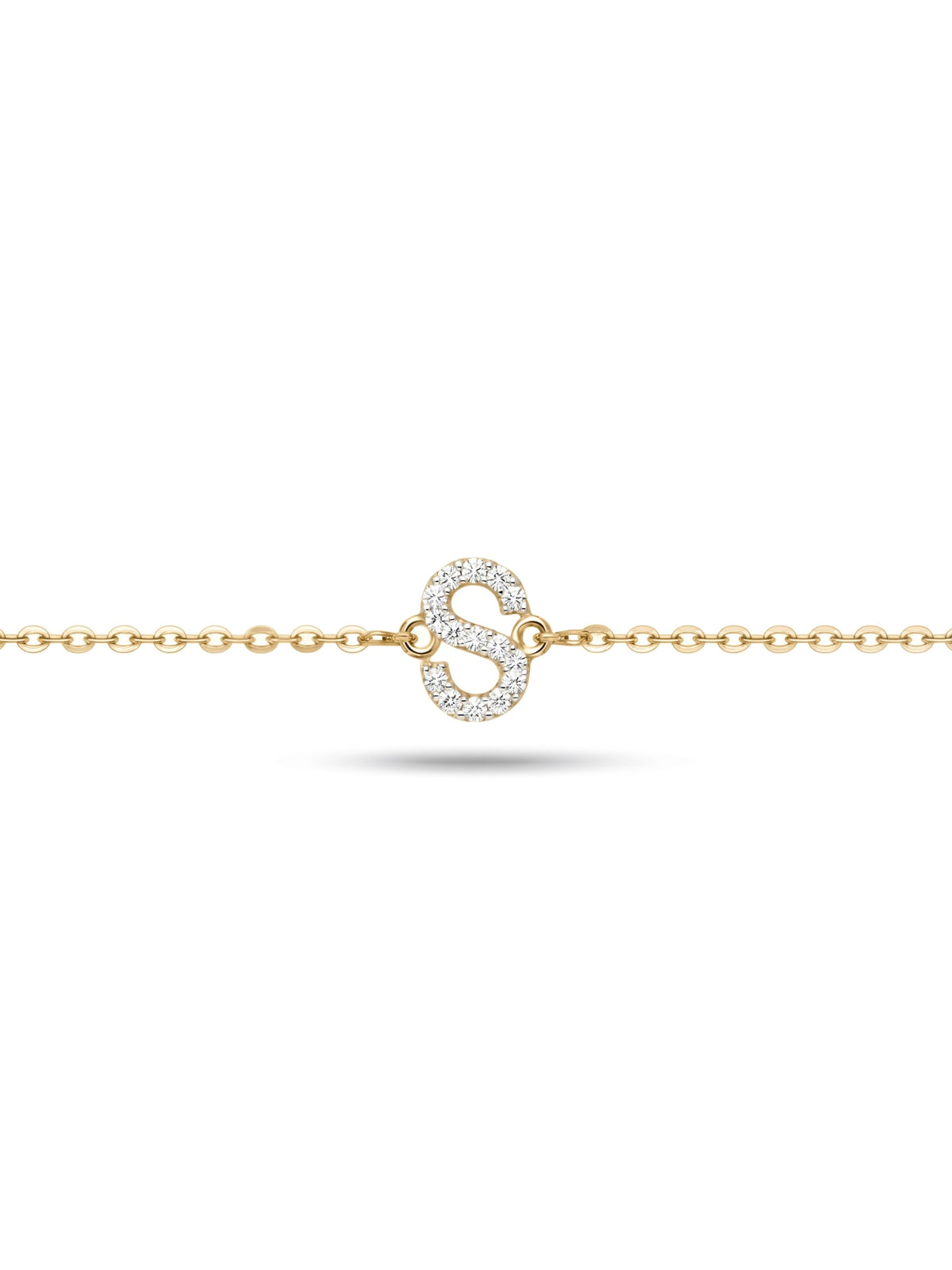 Initial Letters Bracelet Dilvdò Silver White