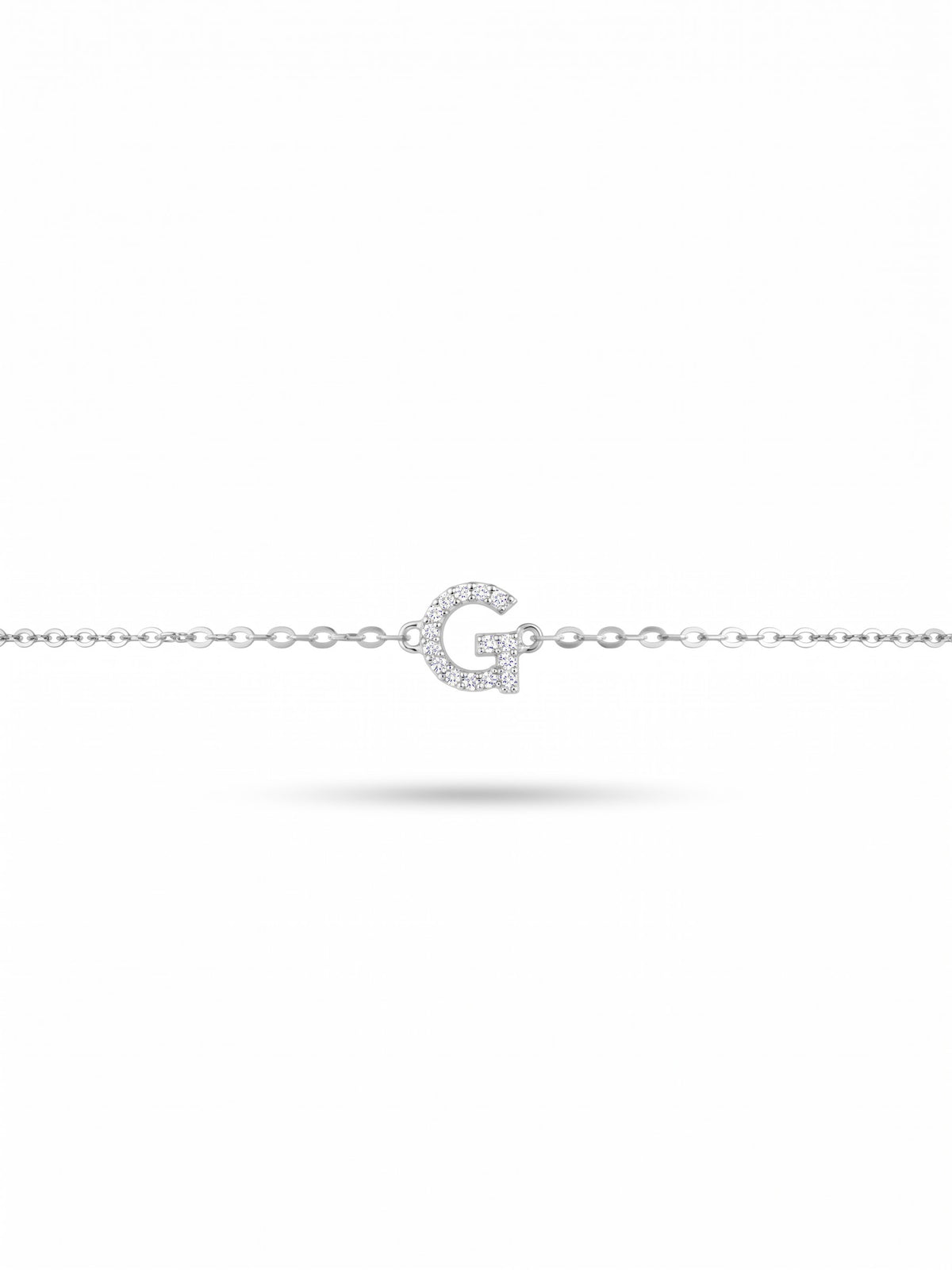 Initial Letters Bracelet Dilvdò Silver White