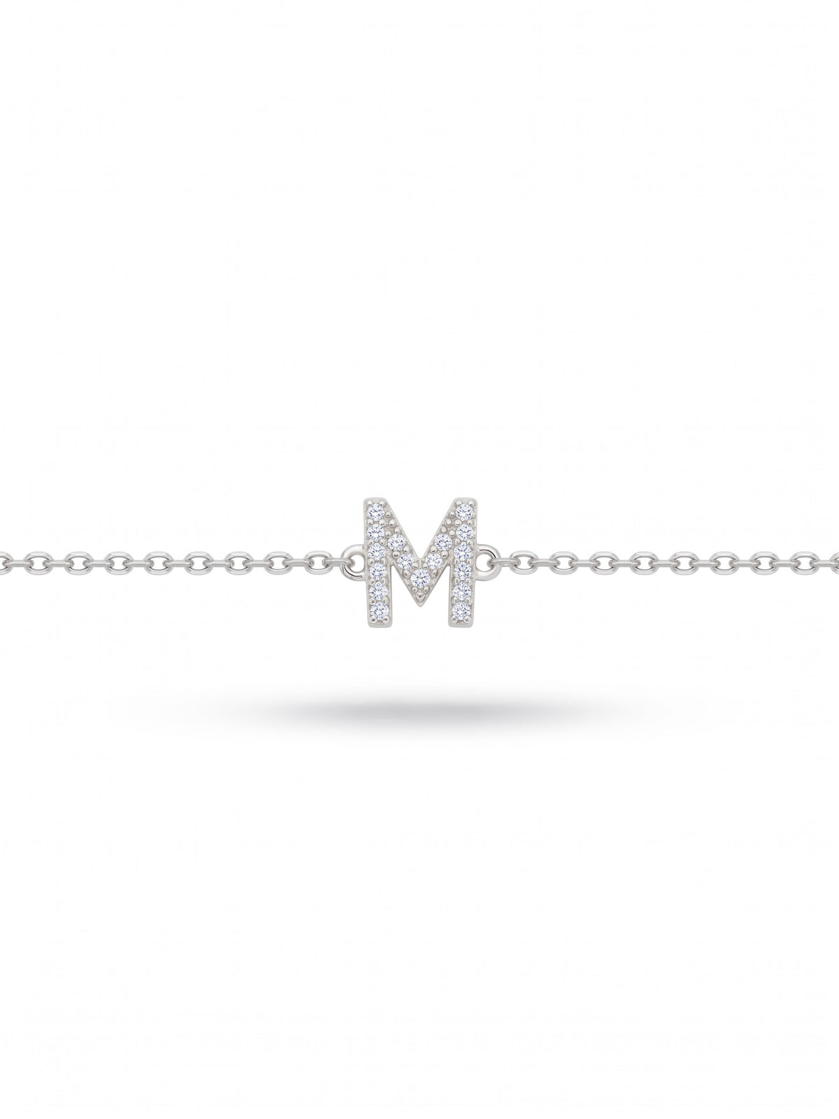 Initial Letters Bracelet Dilvdò Silver White