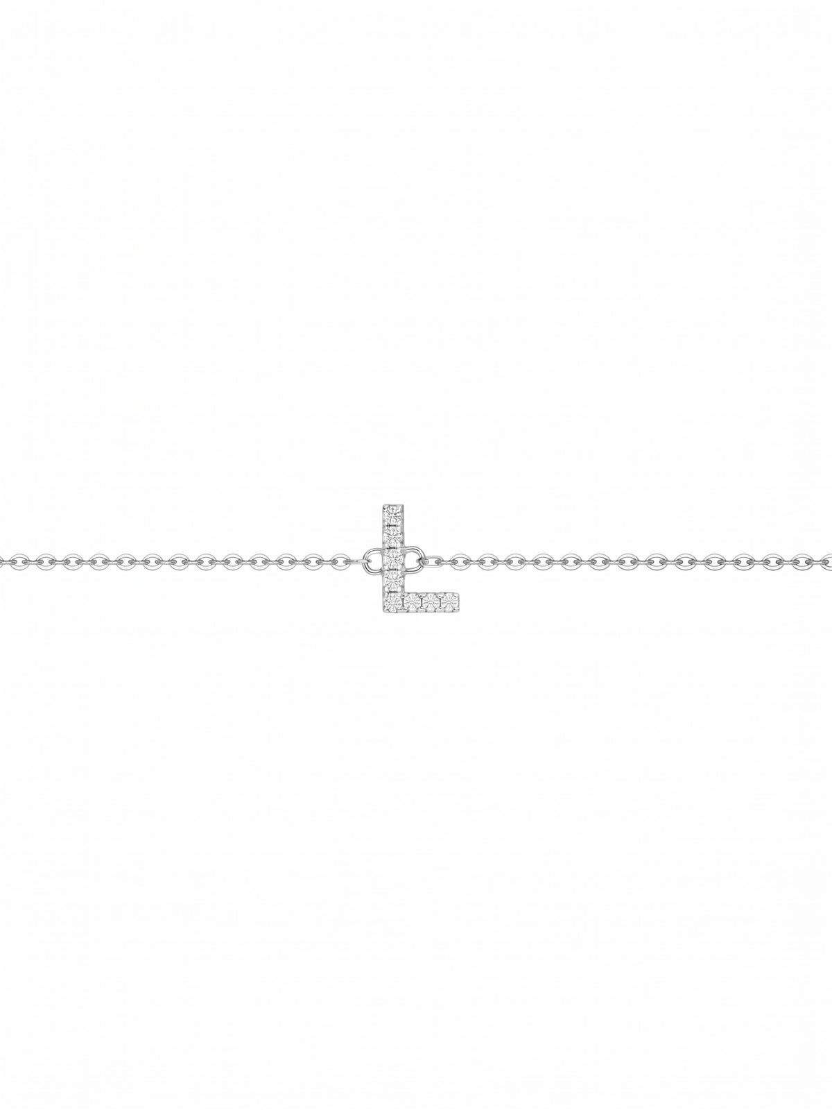 Initial Letters Bracelet Dilvdò Silver White