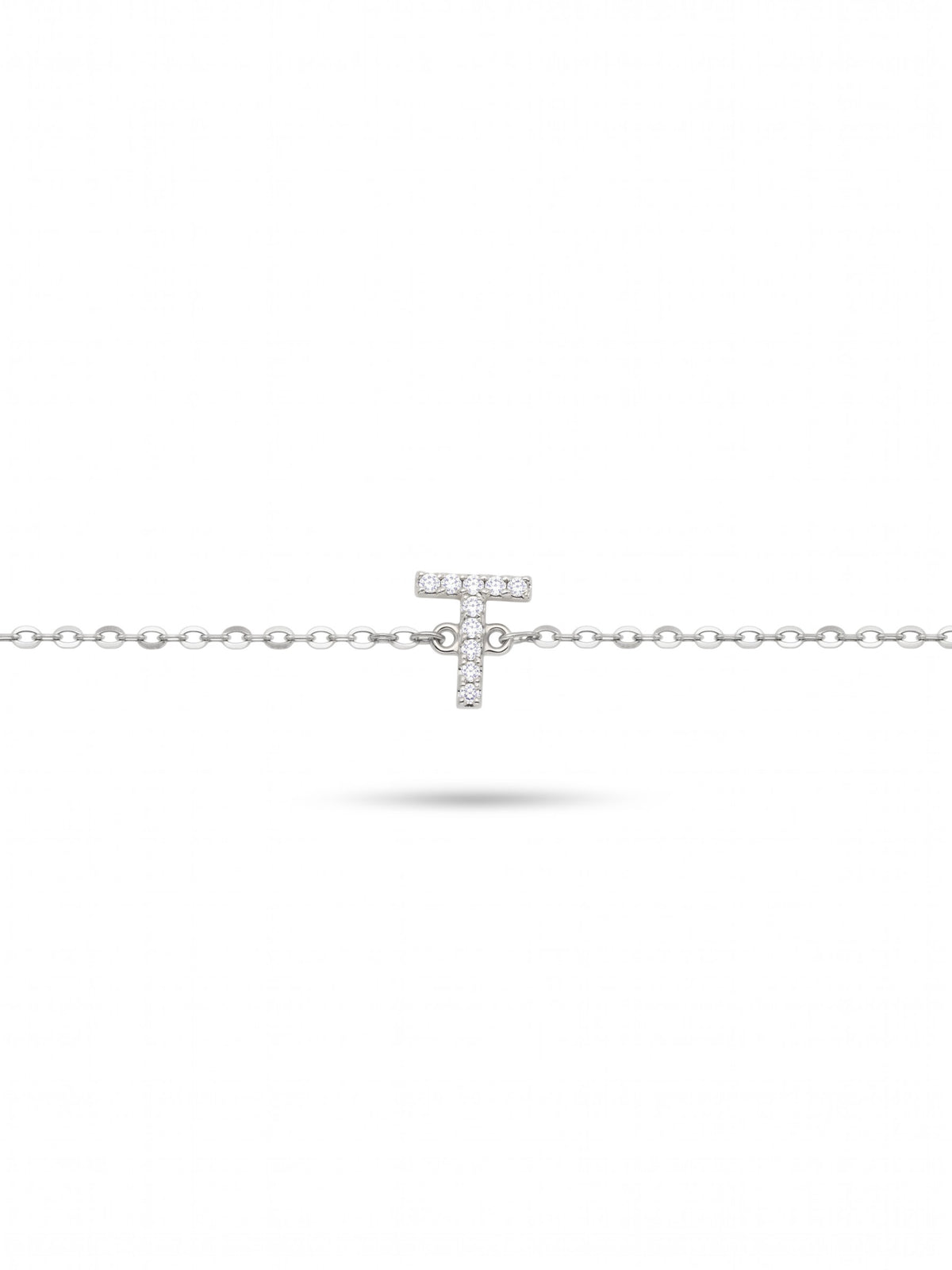 Initial Letters Bracelet Dilvdò Silver White