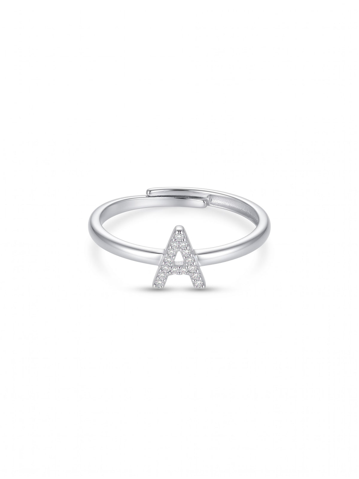 Initial Letters Ring Dilvdò Gold White