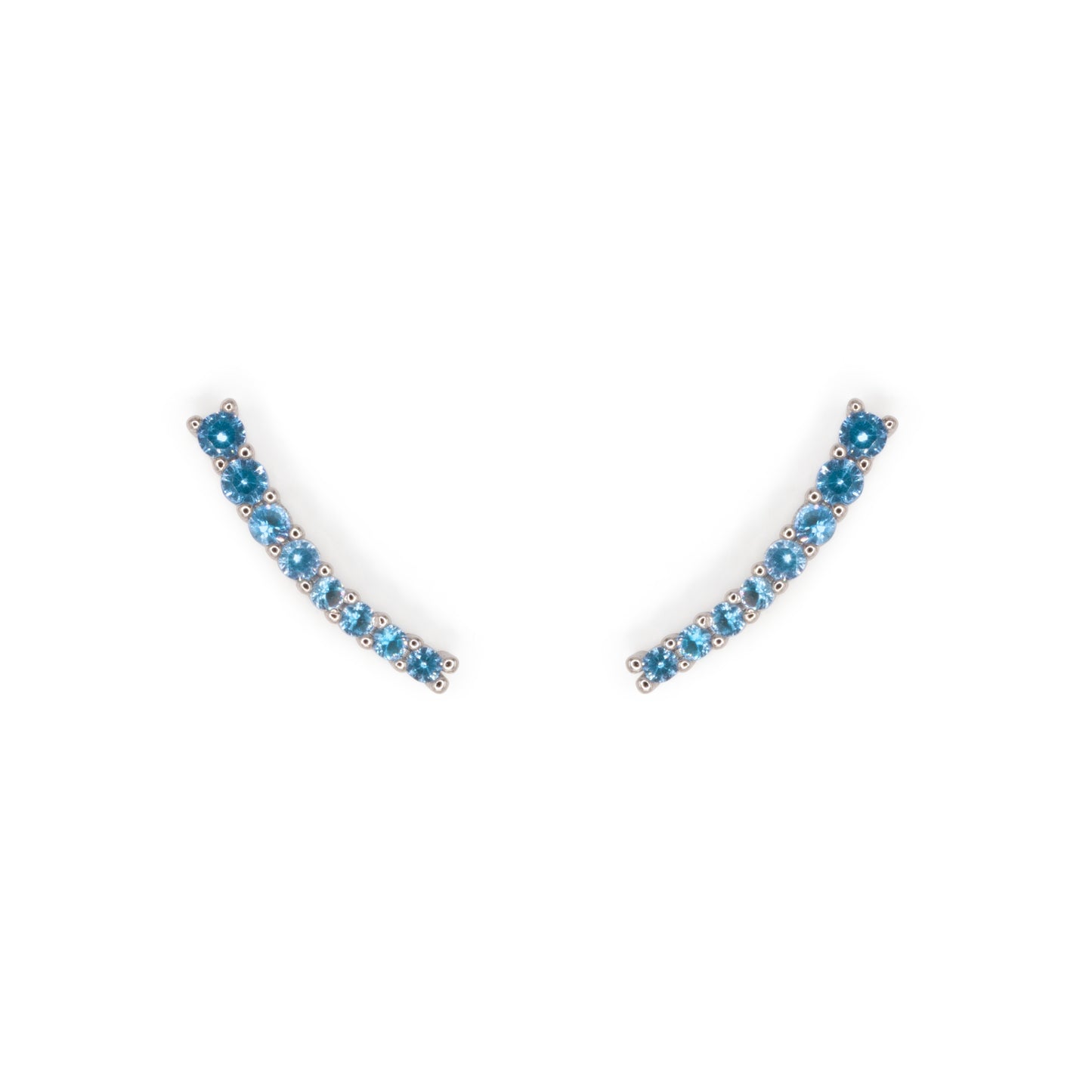 Light Curve Earrings Dilvdò Silver Turquoise