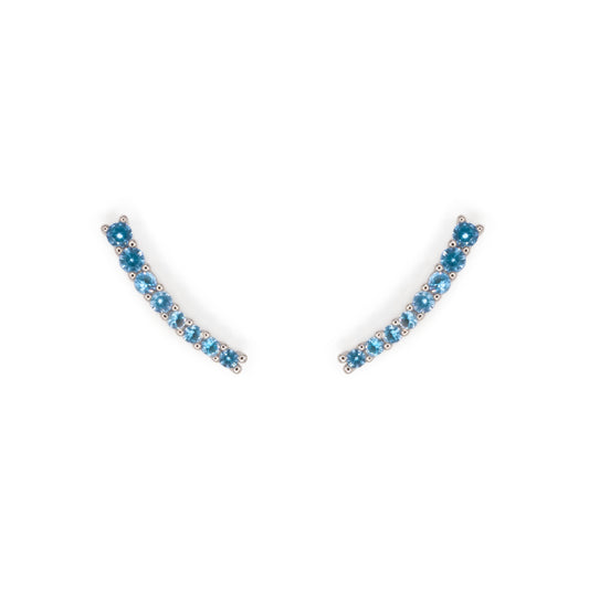 Light Curve Earrings Dilvdò Silver Turquoise