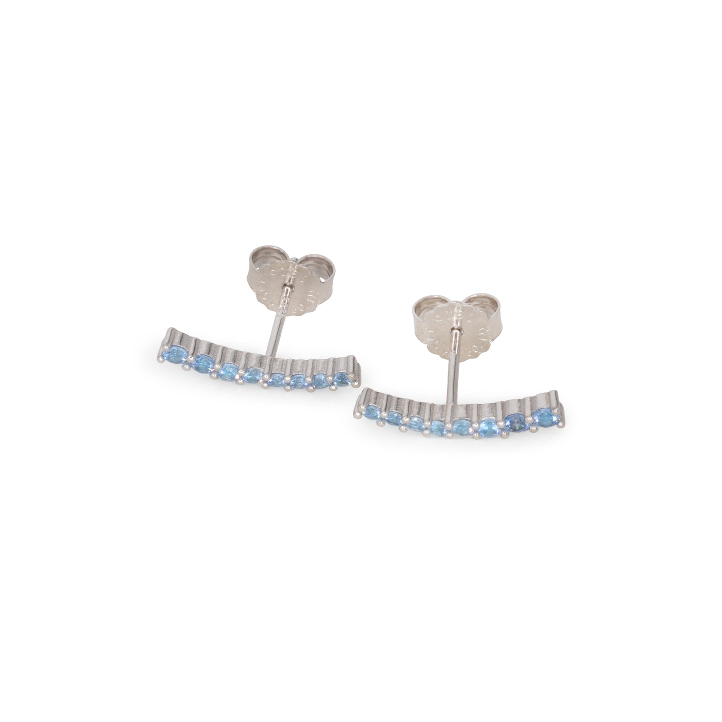 Light Curve Earrings Dilvdò Silver Turquoise