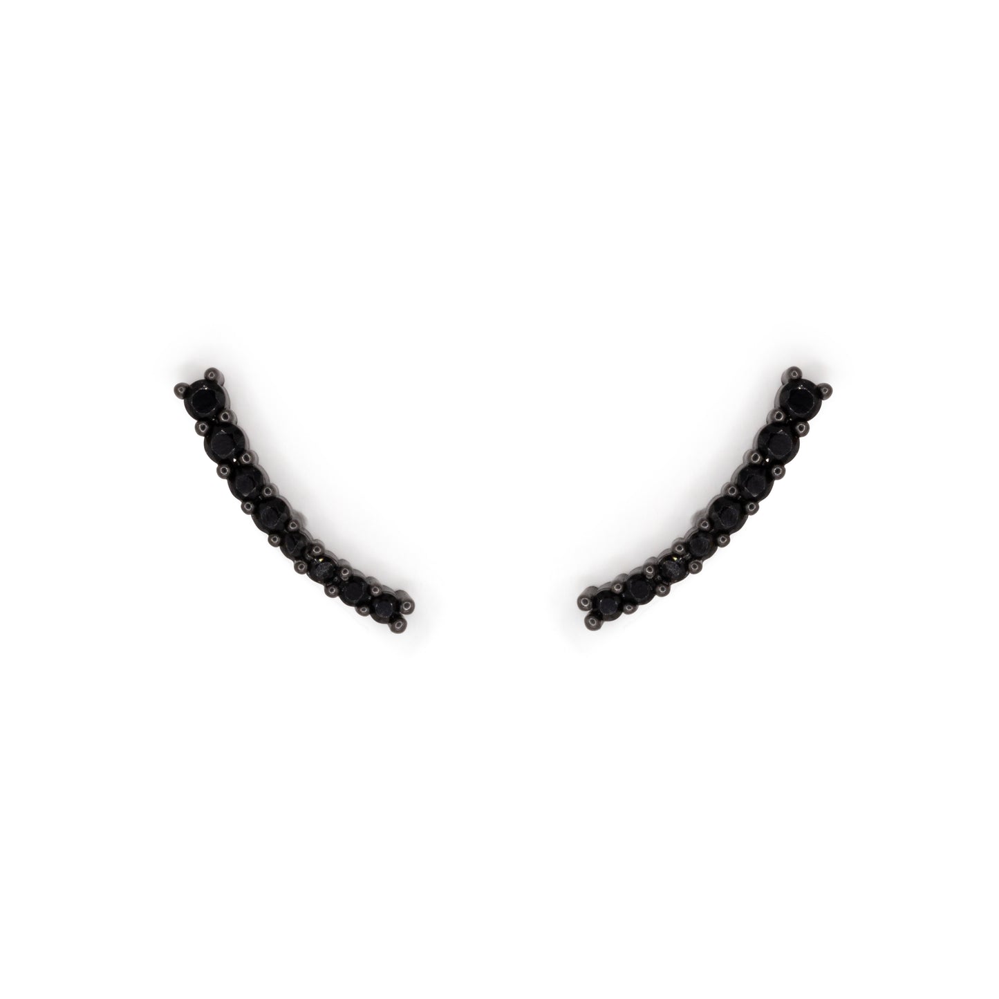 Light Curve Earrings Dilvdò Black Black