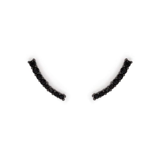 Light Curve Earrings Dilvdò Black Black