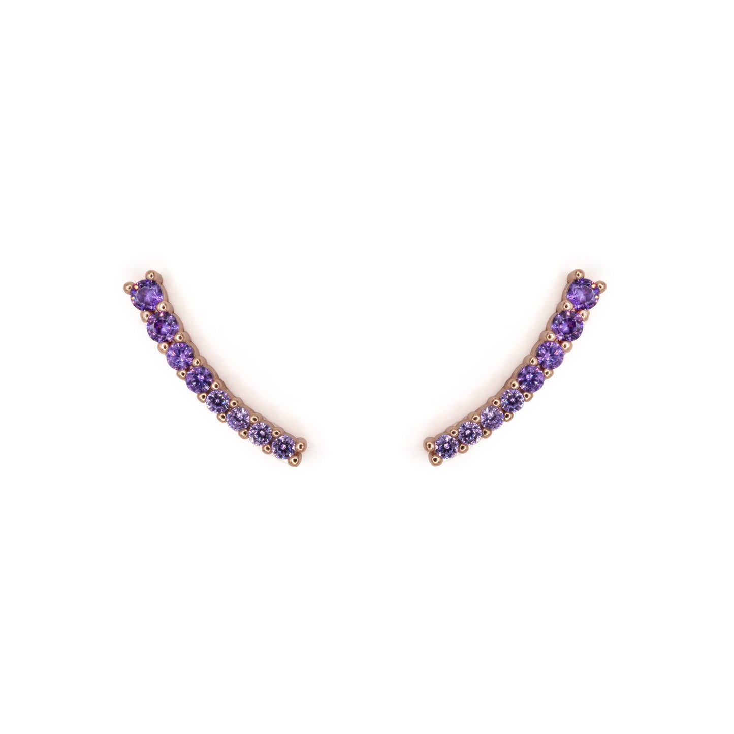Light Curve Earrings Dilvdò Rosè Lavender