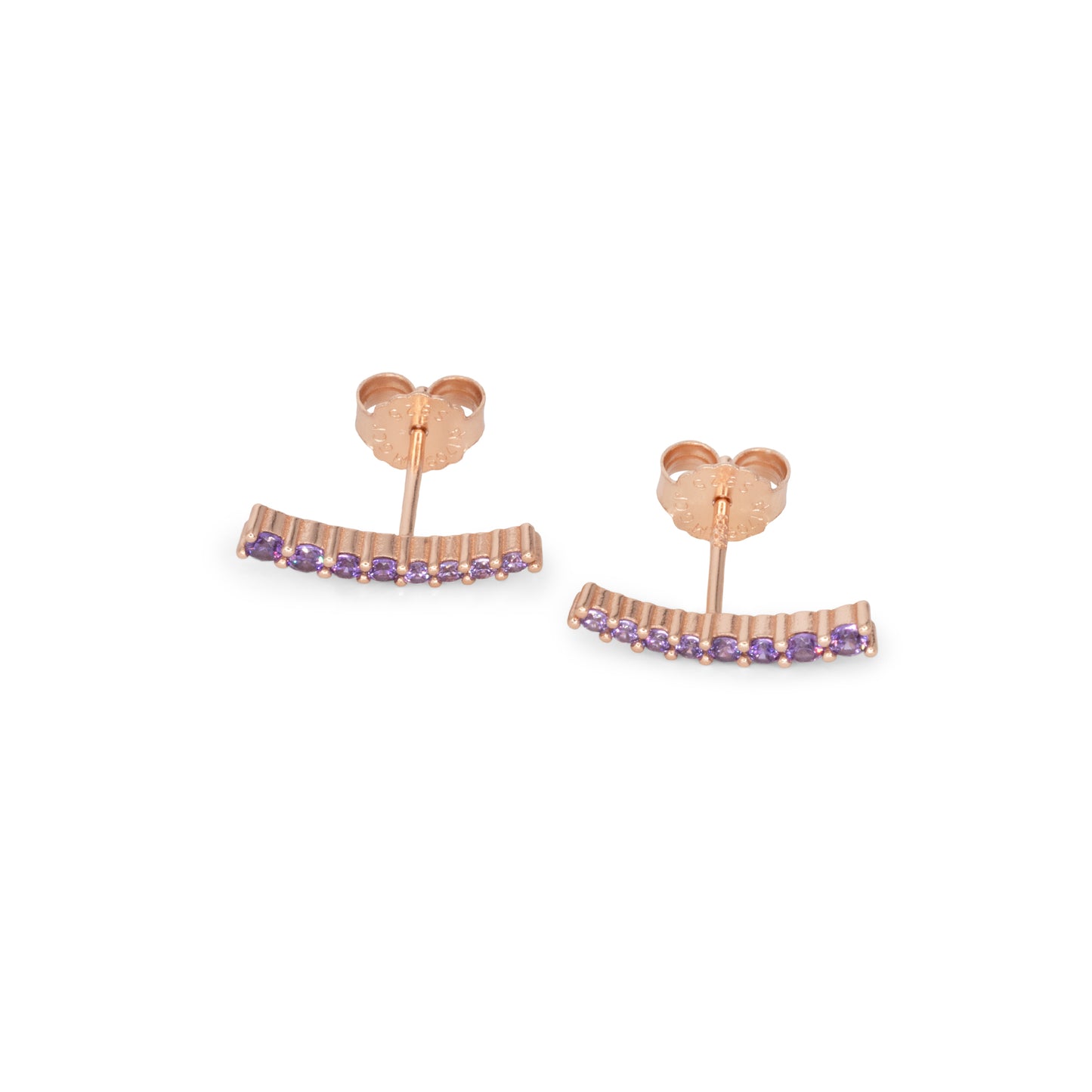 Light Curve Earrings Dilvdò Rosè Lavender