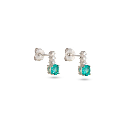 Drop Stud Earrings Dilvdò Silver Paraiba