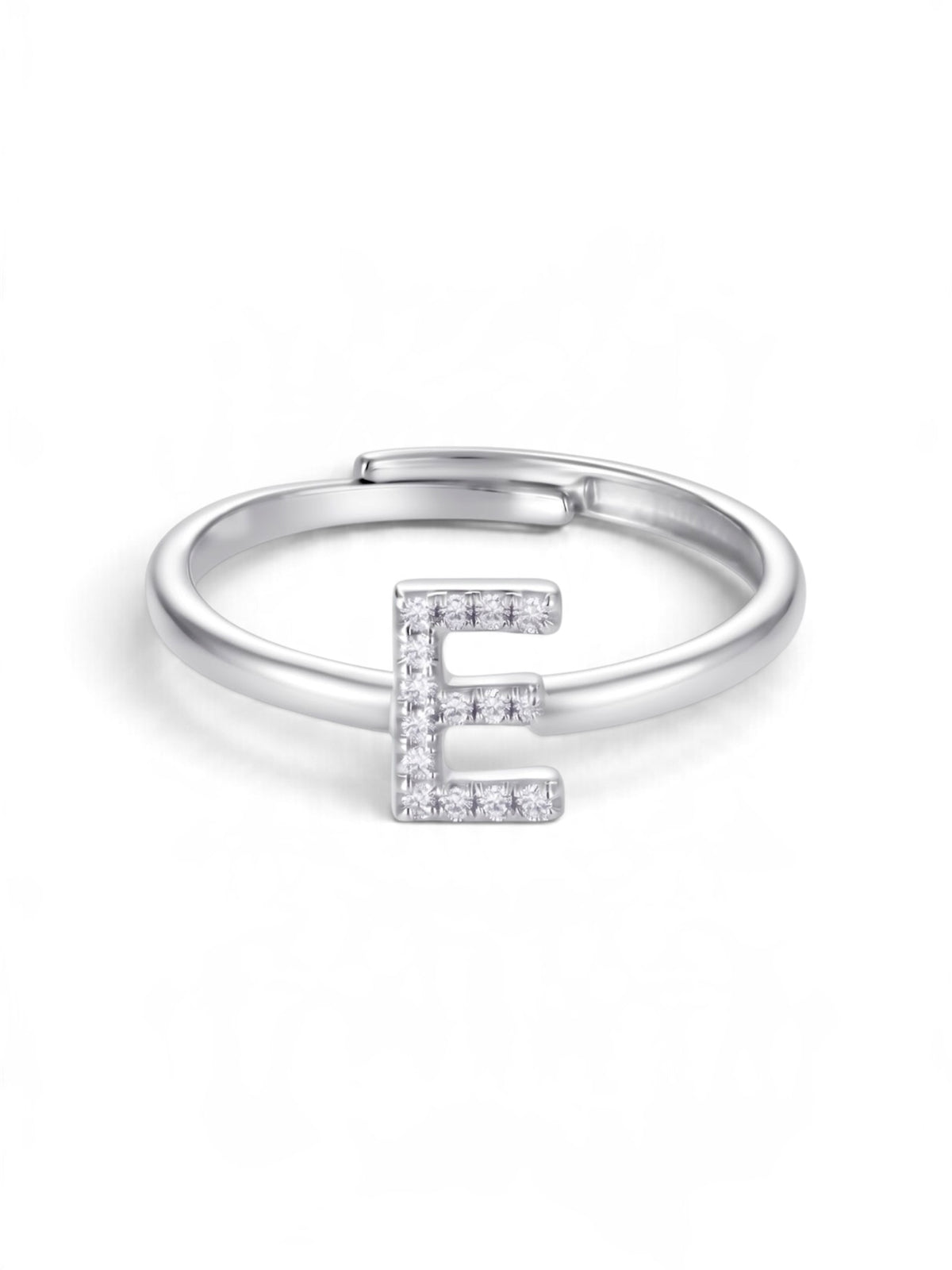 Initial Letters Ring Dilvdò Silver White