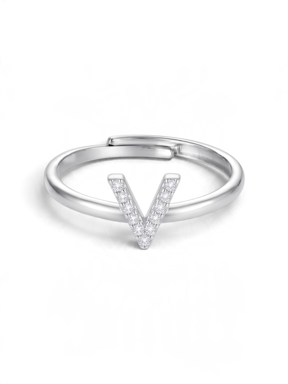 Initial Letters Ring Dilvdò Gold White