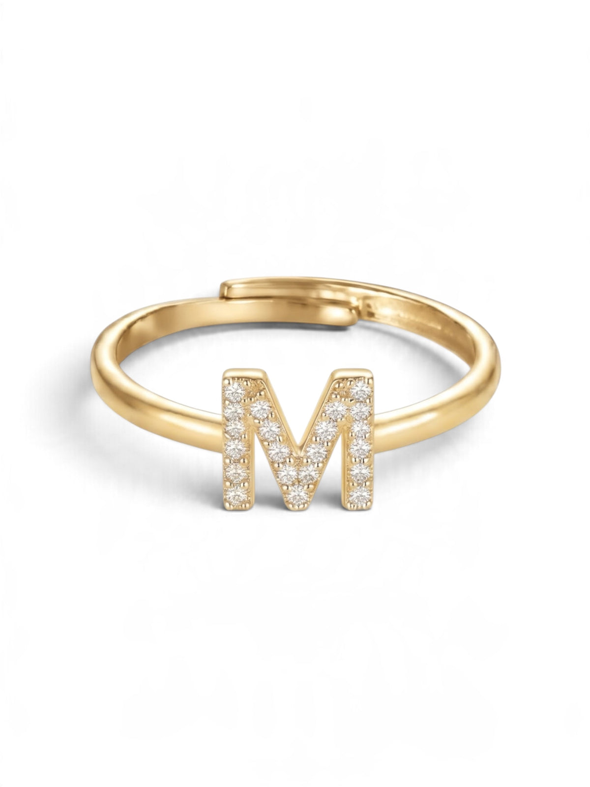 Initial Letters Ring Dilvdò Gold White