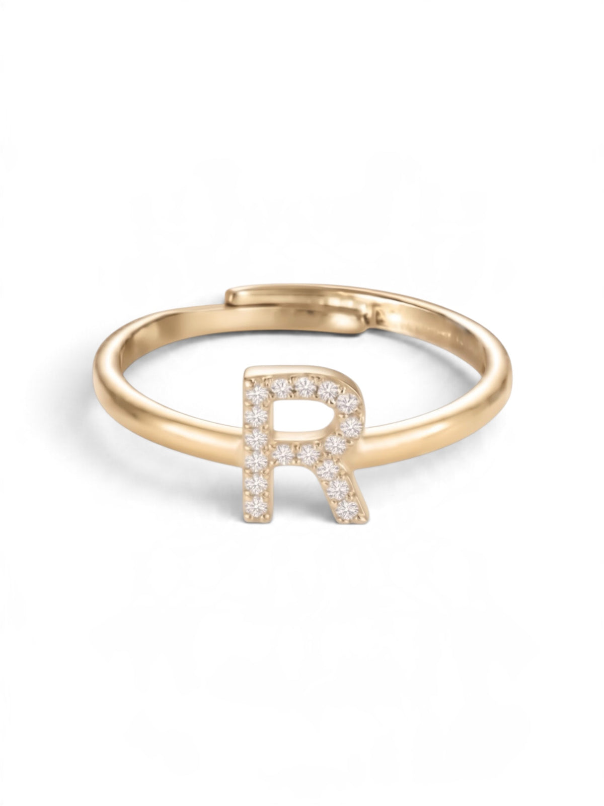Initial Letters Ring Dilvdò Silver White