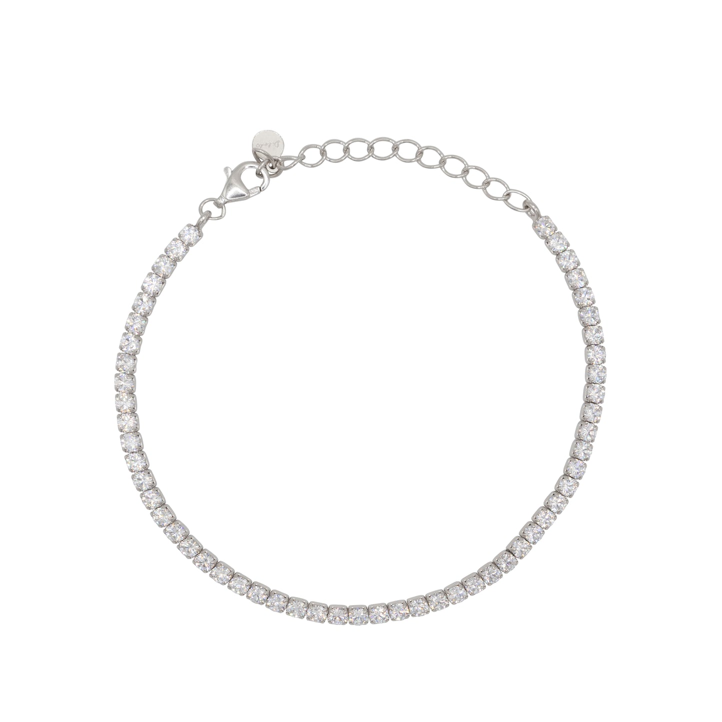 Bracciale Dilvdò Tennis Silver White