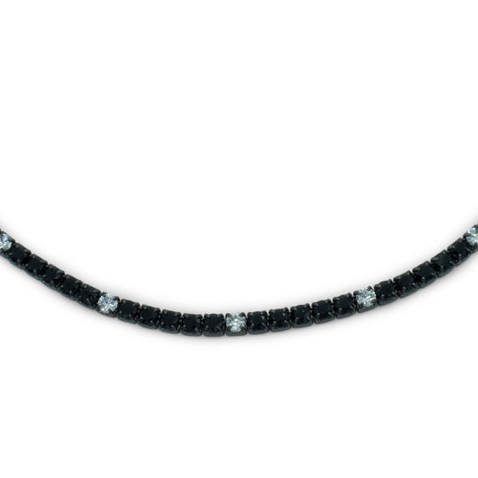 Chocker Dilvdò Tennis Black Black & White