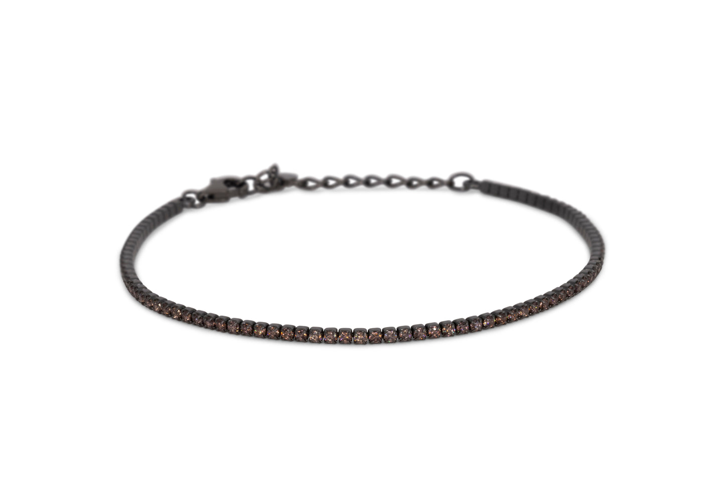 Bracciale Dilvdò Tennis Black Brown