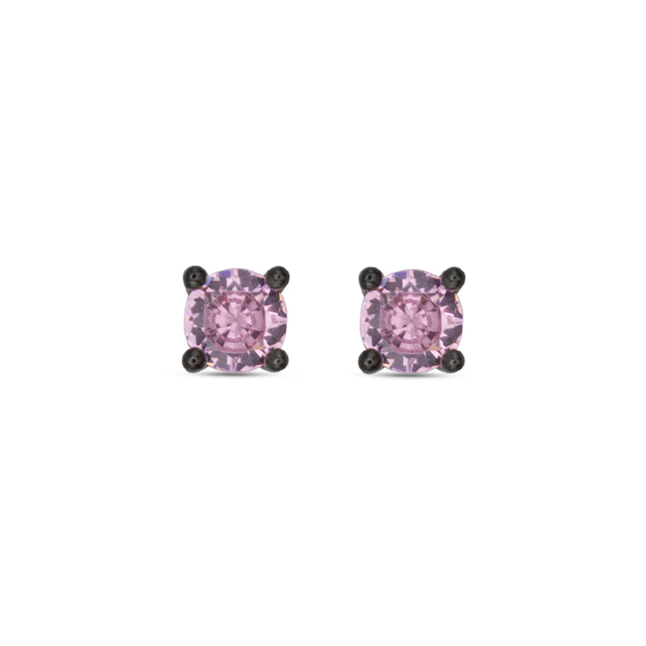 Small Stud Earrings Dilvdò Black Pink