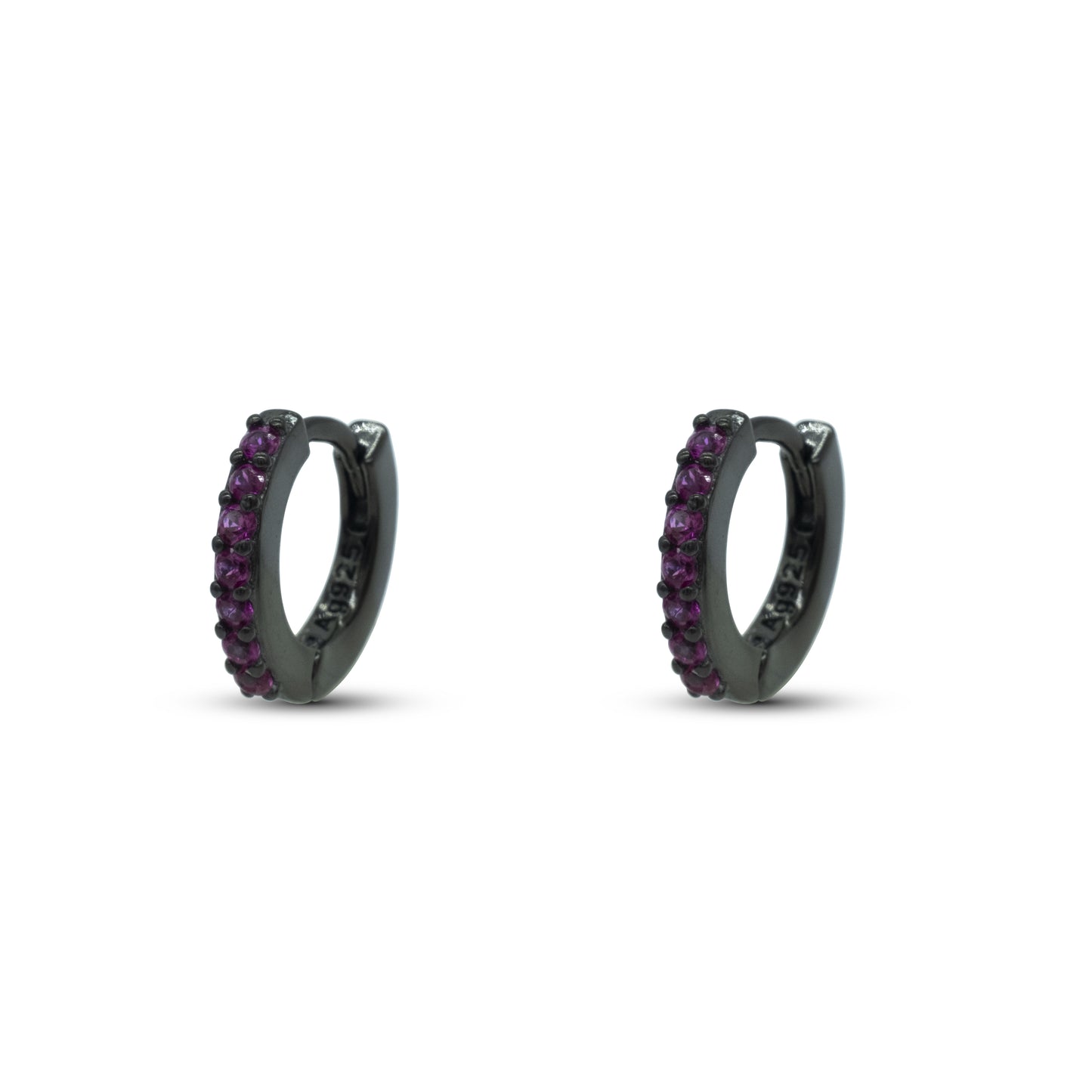 Hoop Ring Dilvdò Black Ruby