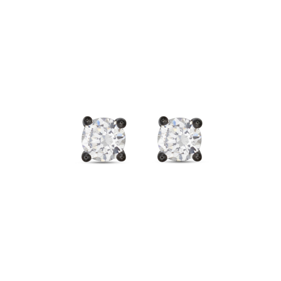 Small Stud Earrings Dilvdò Black White