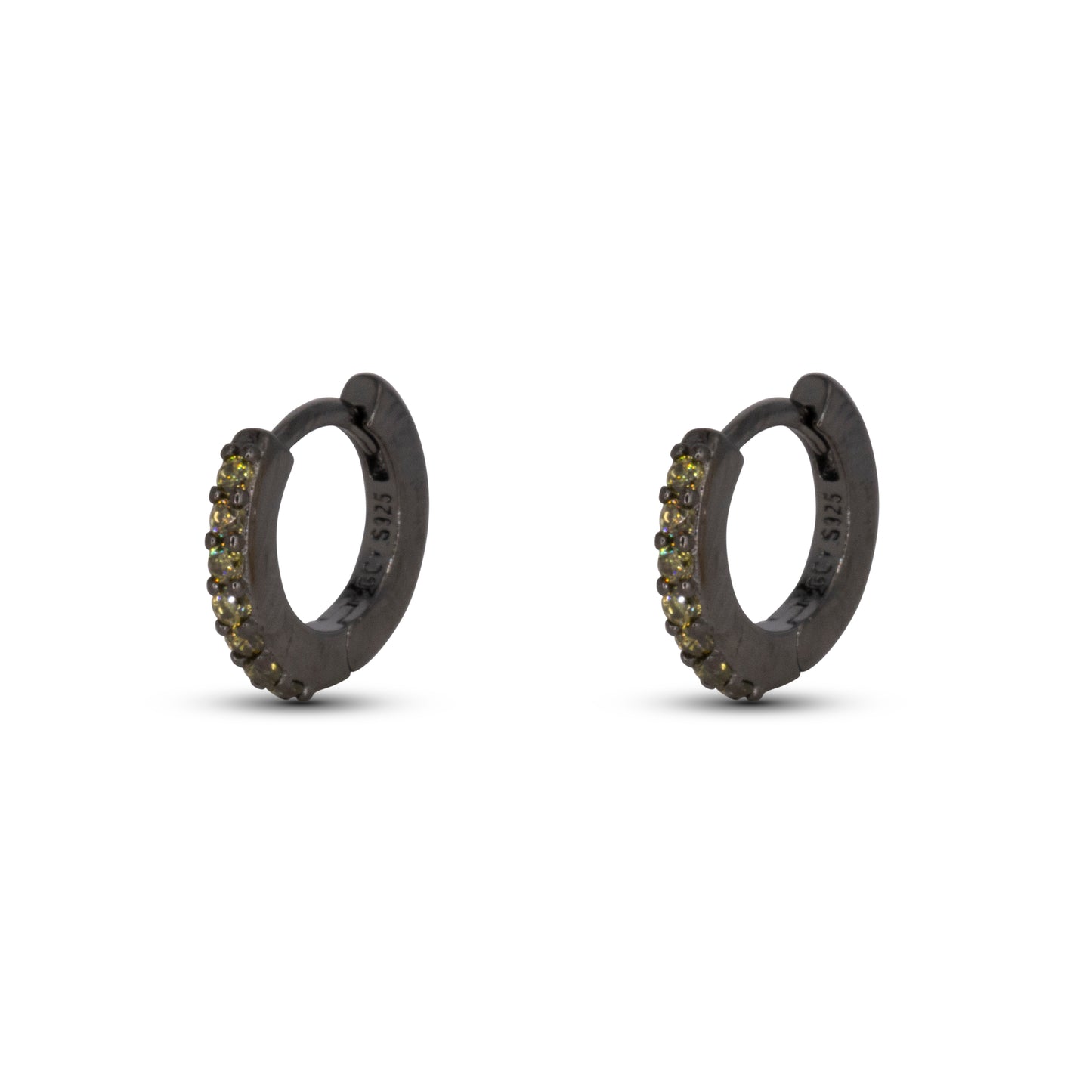 Hoop Ring Dilvdò Black Lime