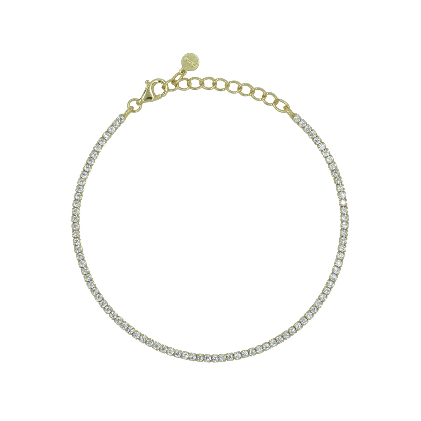 Bracciale Dilvdò Tennis Gold White