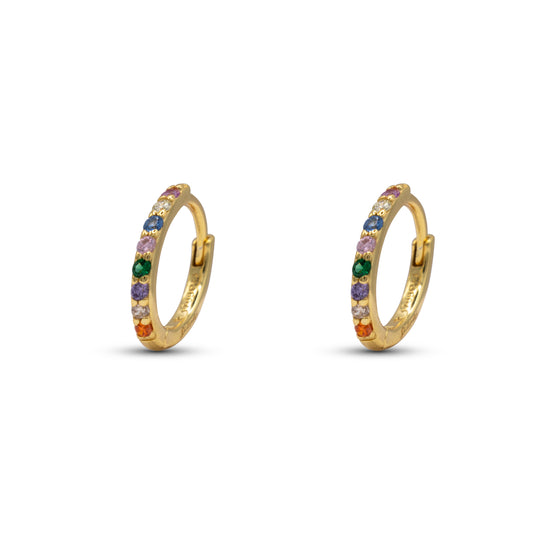 Hoop Ring Dilvdò Gold Multicolor